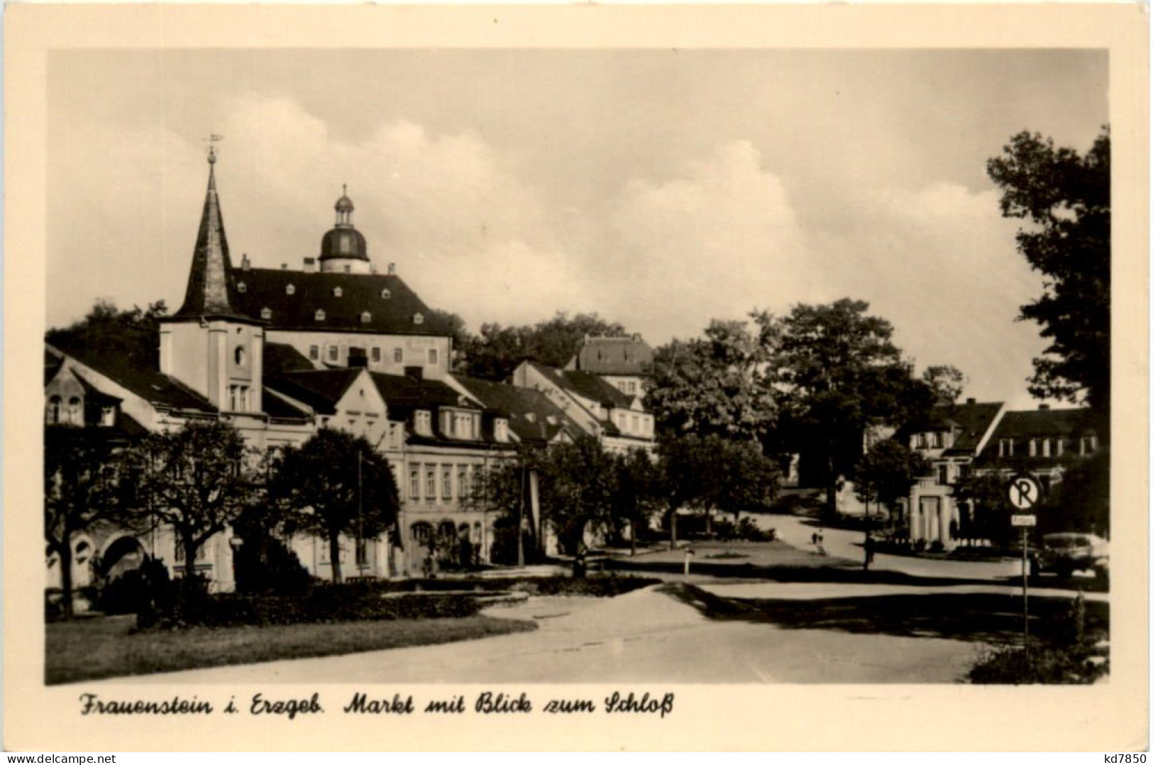 Frauenstein I. Erzgeb., Markt Mit Blick Zum Schloss - Frauenstein (Erzgeb.)