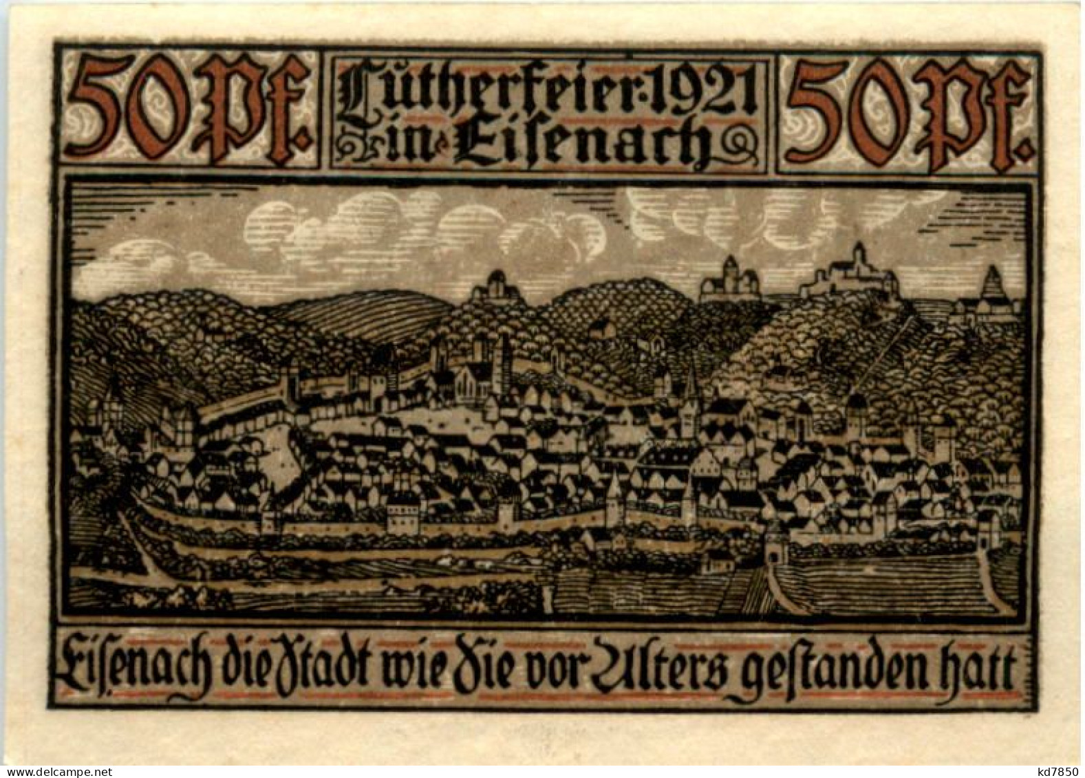 Eisenach - Notgeld - Lurtherfeier 1921 - Wittenberg