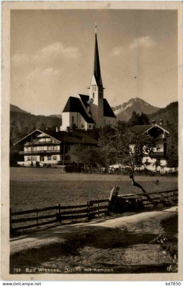 Bad Wiessee, Kirche Mit Kampen - Bad Wiessee