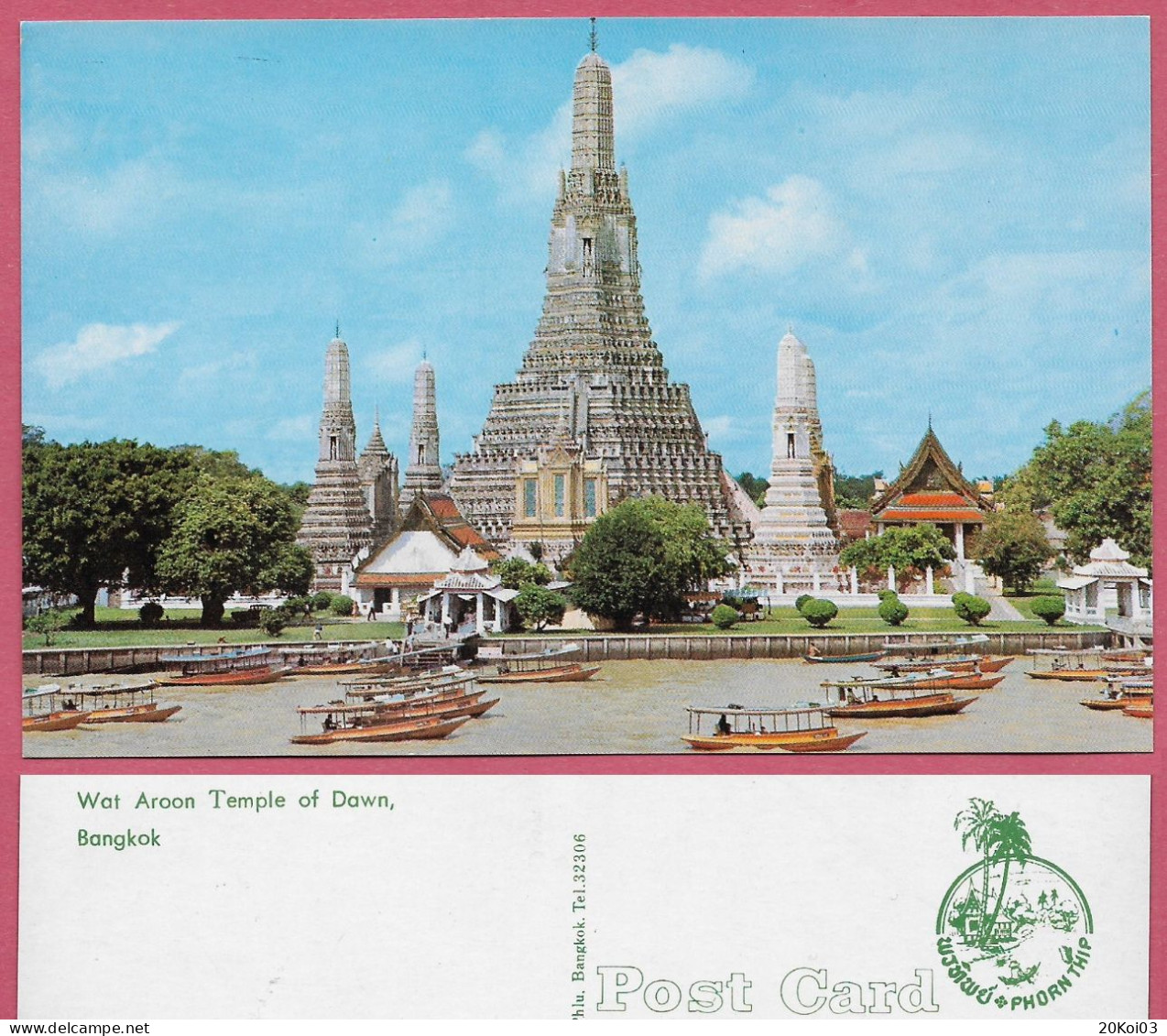 Wat Aroon Arun Temple Of Dawn Bangkok, Thailand_TTB_Vintage No 793 PHORN THIP_CPSM_cpc - Thaïland