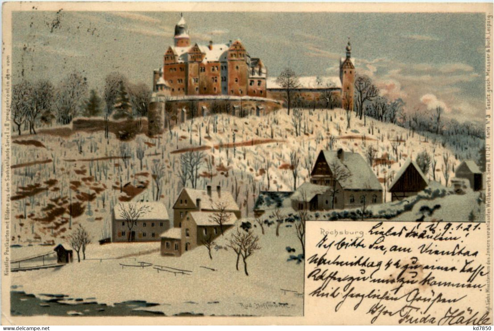 Rochsburg - Litho - Lunzenau - Lunzenau