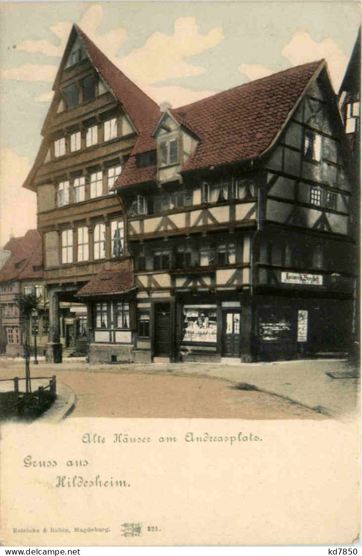 Gruss Aus Hildesheim, Alte Häuser Am Andreasplatz - Hildesheim