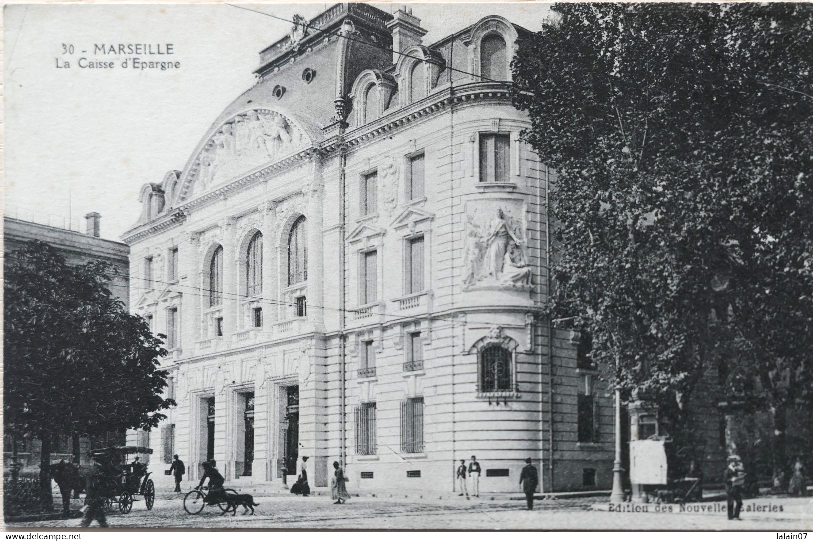 Carte Postale : 13 : MARSEILLE : La Caisse D'Epargne - Canebière, Centro