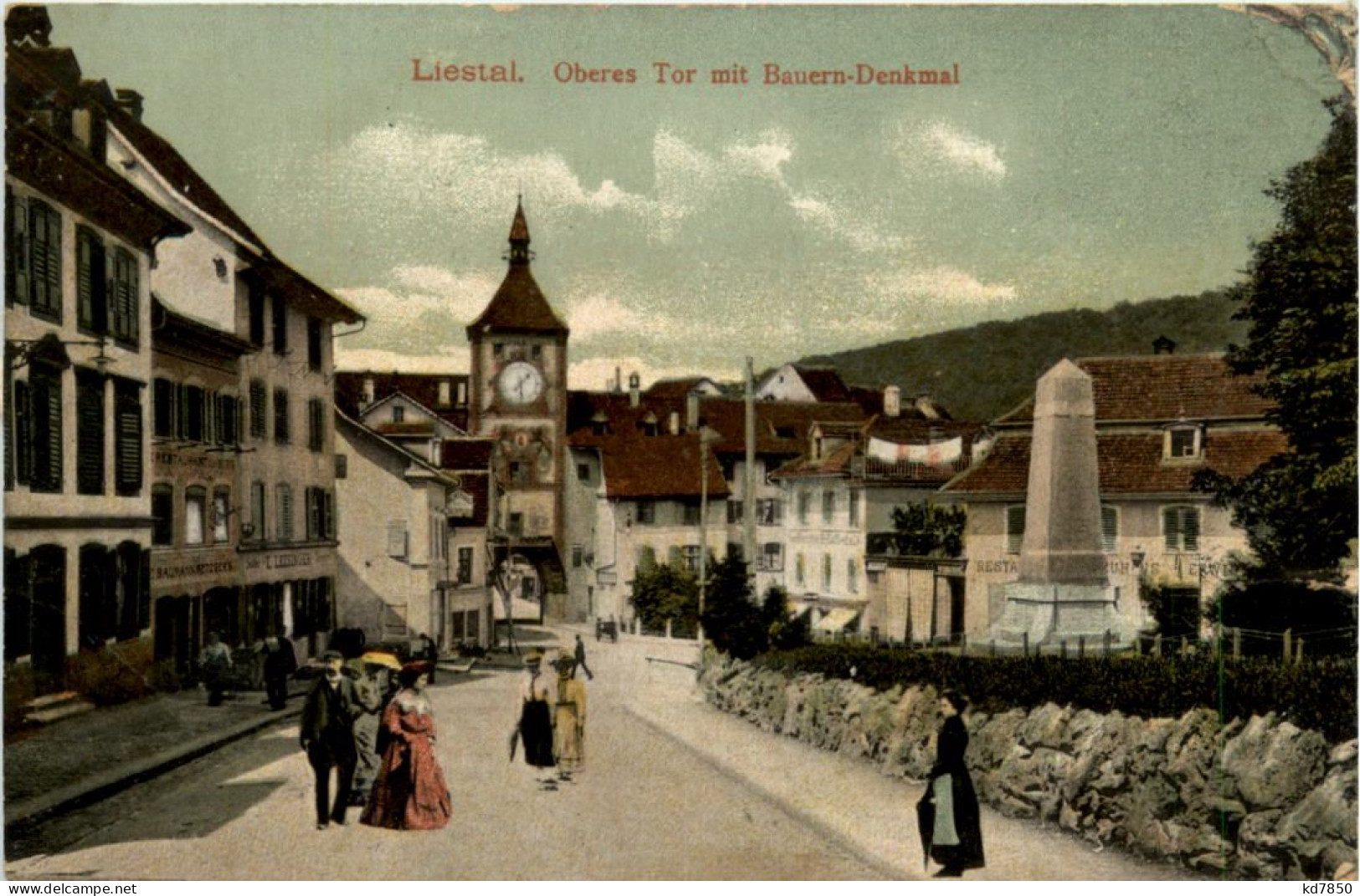 Liestal - Oberes Tor Mit Bauern Denkmal - Liestal