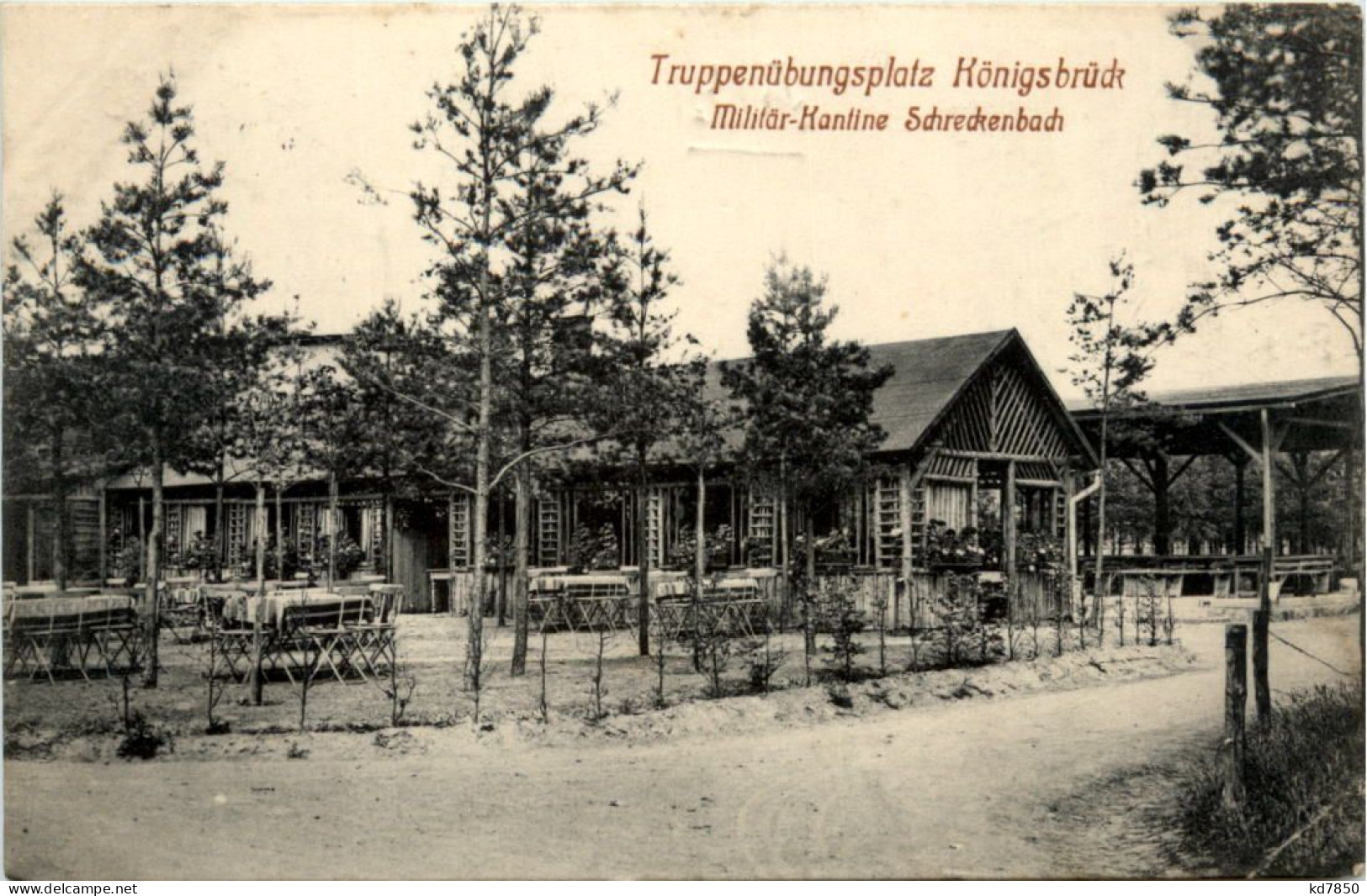 Truppenübungsplatz Königsbrück, Militär-Kantine Schreckenbach - Königsbrück