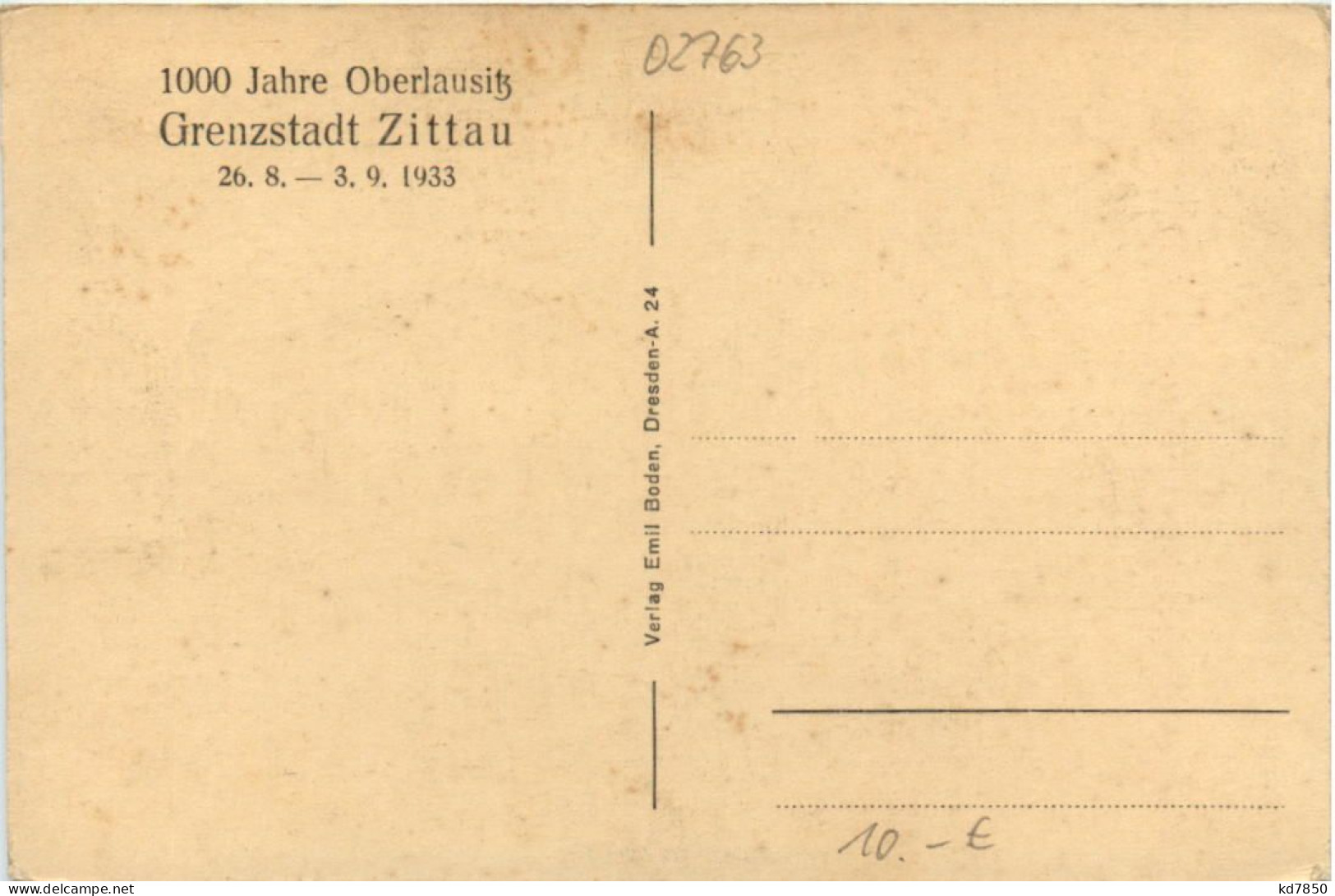 Die Stadt Zittau 1933 - Zittau