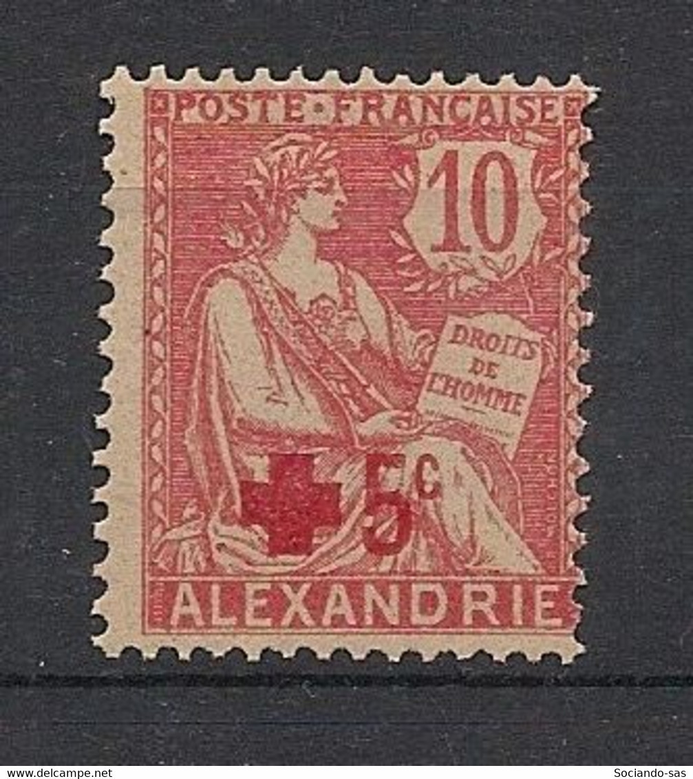 ALEXANDRIE - 1915 - N°YT. 34 - Type Mouchon - Croix Rouge - Neuf * / MH VF - Unused Stamps