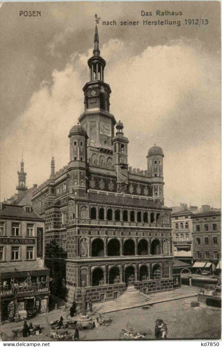 Posen - Das Rathaus Nach Seiner Herstellung 1912/13 - Posen