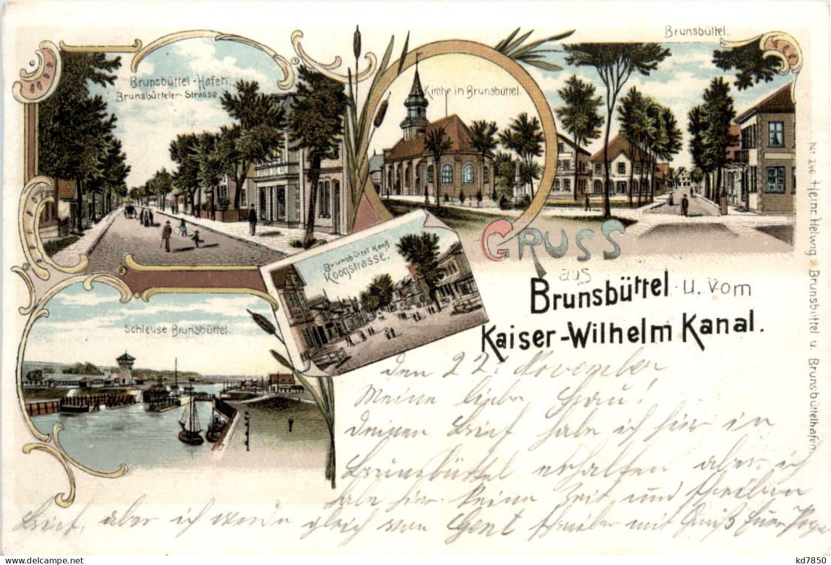 Gruss Aus Brunsbüttel - Litho - Brunsbüttel