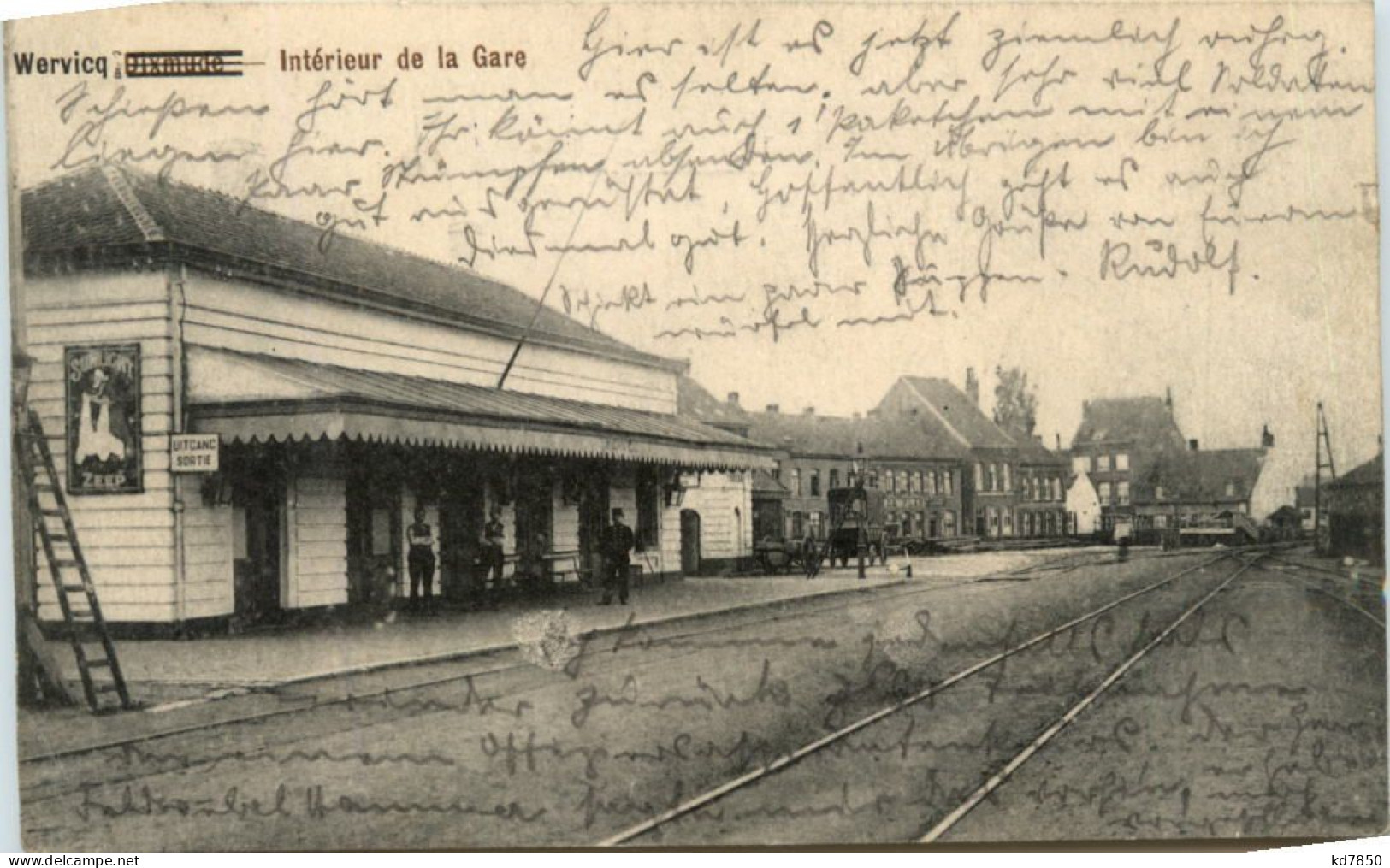 Wevicq - Interieur De La Gare - Feldpost 3. Infanterie Division - Wervik