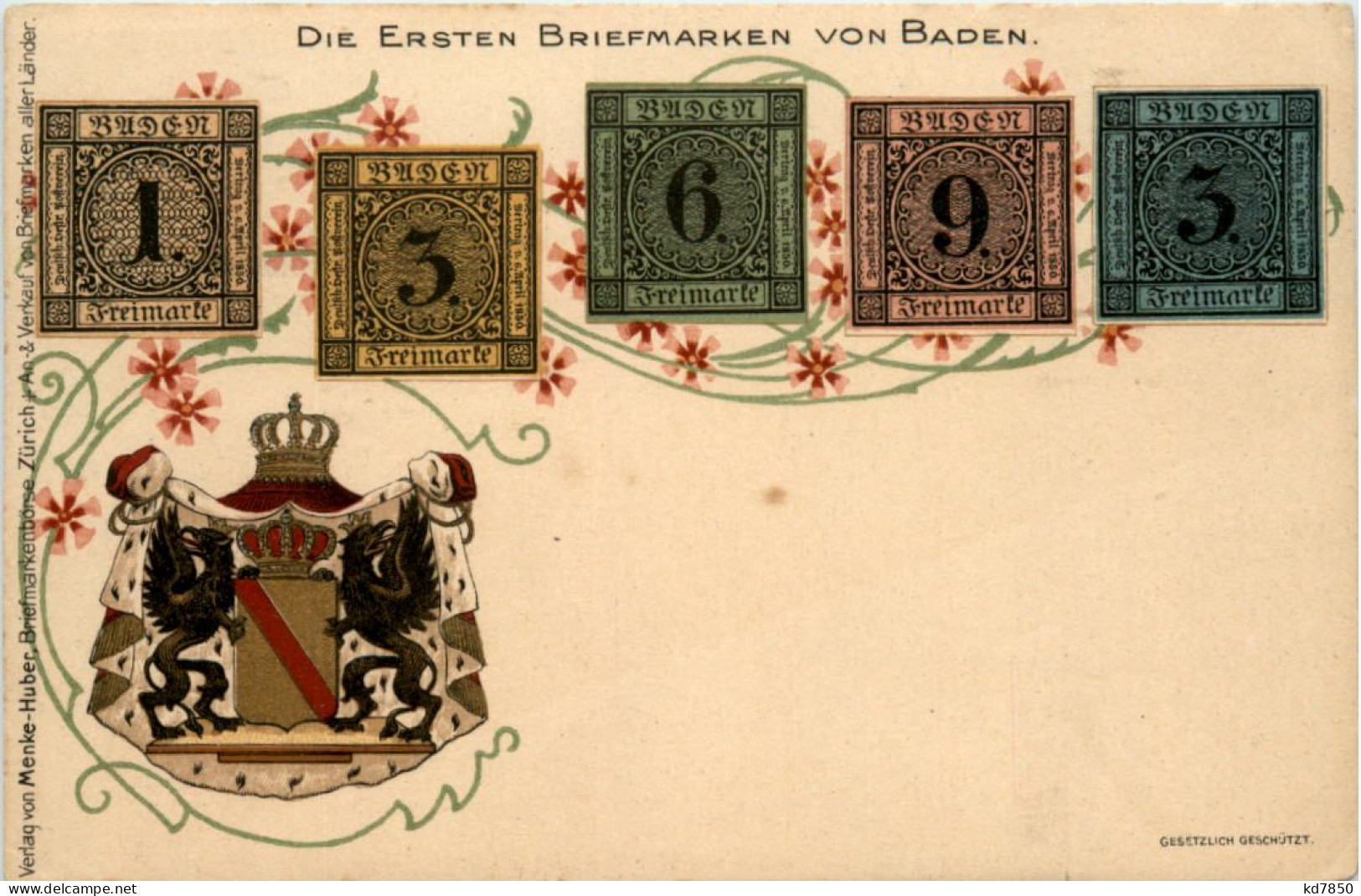 Die Ersten Briefmarken Von Baden - Litho - Francobolli (rappresentazioni)
