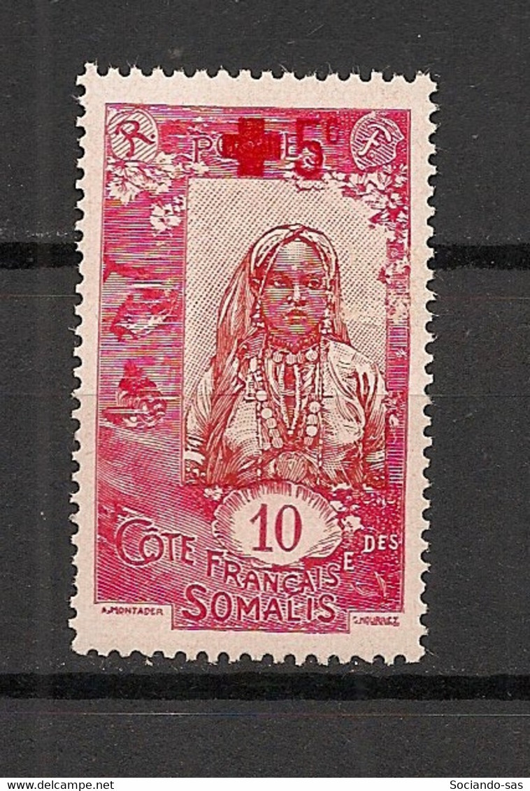 COTE DES SOMALIS - 1915 - N°YT. 100 - Croix Rouge - Neuf * / MH VF - Nuevos