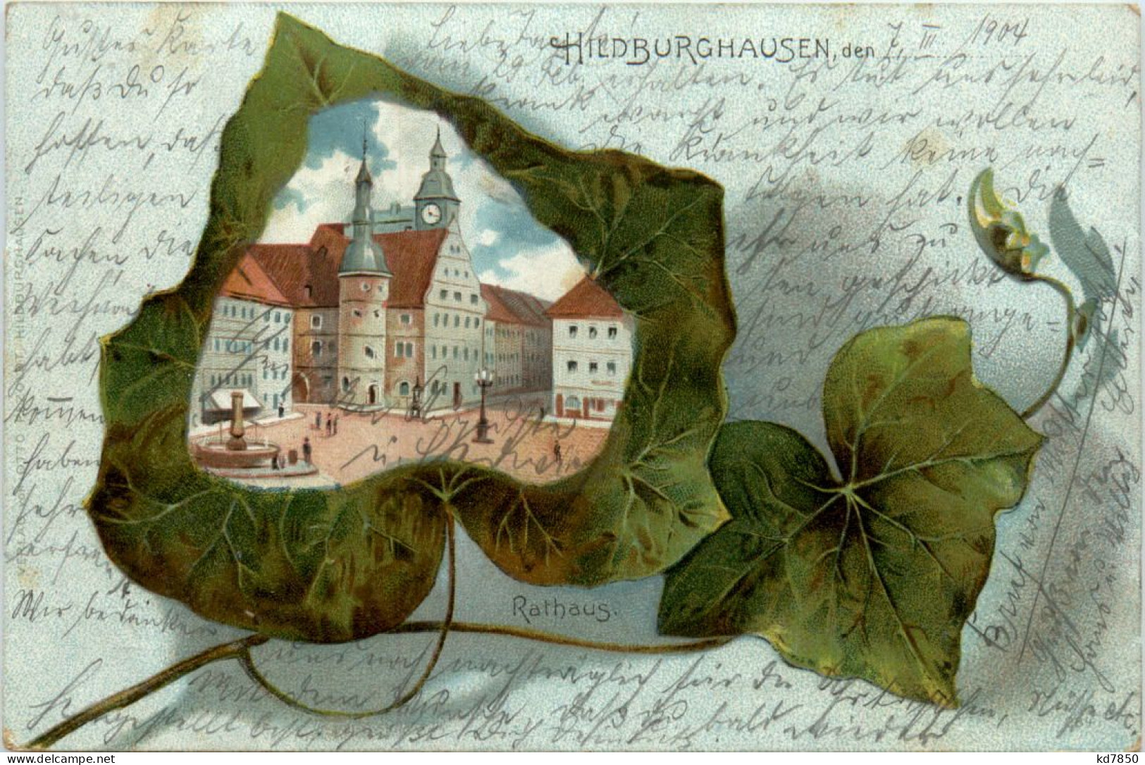 Hildburghausen - Rathaus Litho - Hildburghausen