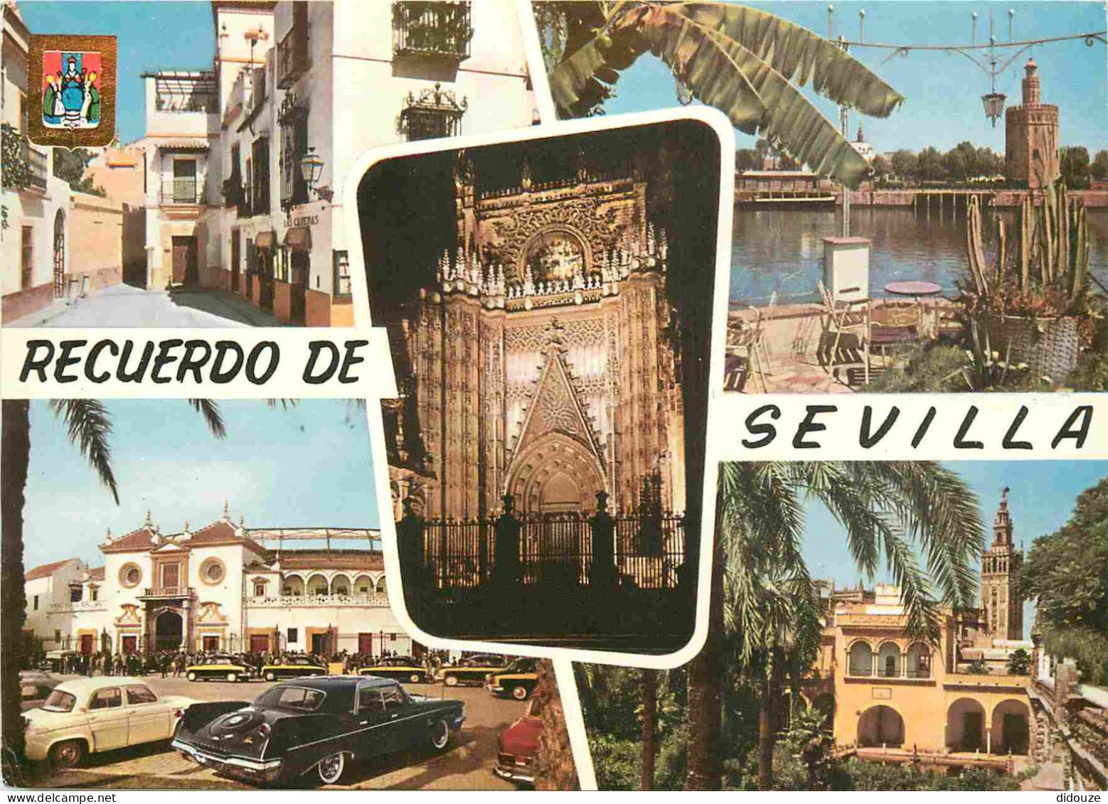 Automobiles - Sevilla - Multivues - CPM - Carte Neuve - Voir Scans Recto-Verso - Voitures De Tourisme