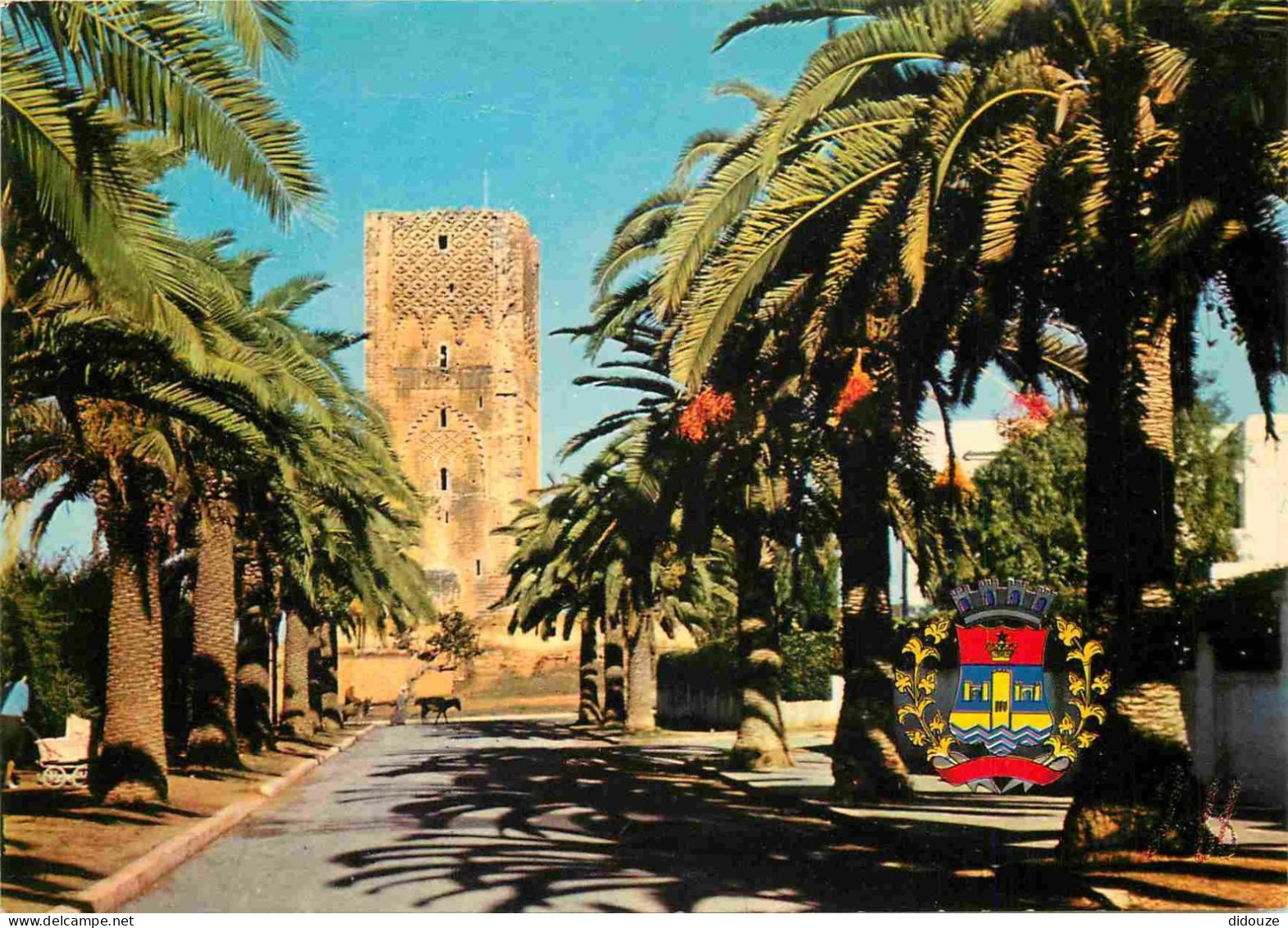 Maroc - Rabat - La Tour Hassan Et Armoiries De La Ville - Blasons - CPM - Carte Neuve - Voir Scans Recto-Verso - Rabat