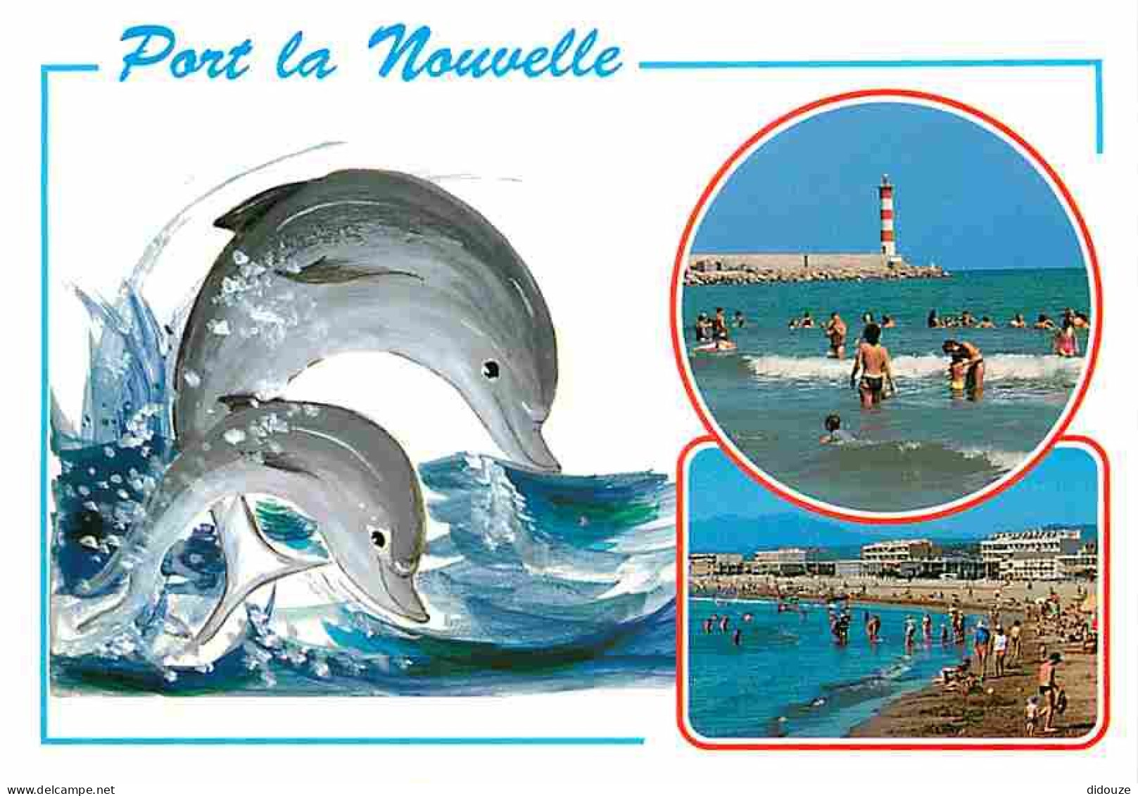 11 - Port La Nouvelle - Multivues - Scènes De Plage - Dessin De Dauphin - Carte Neuve - CPM - Voir Scans Recto-Verso - Port La Nouvelle