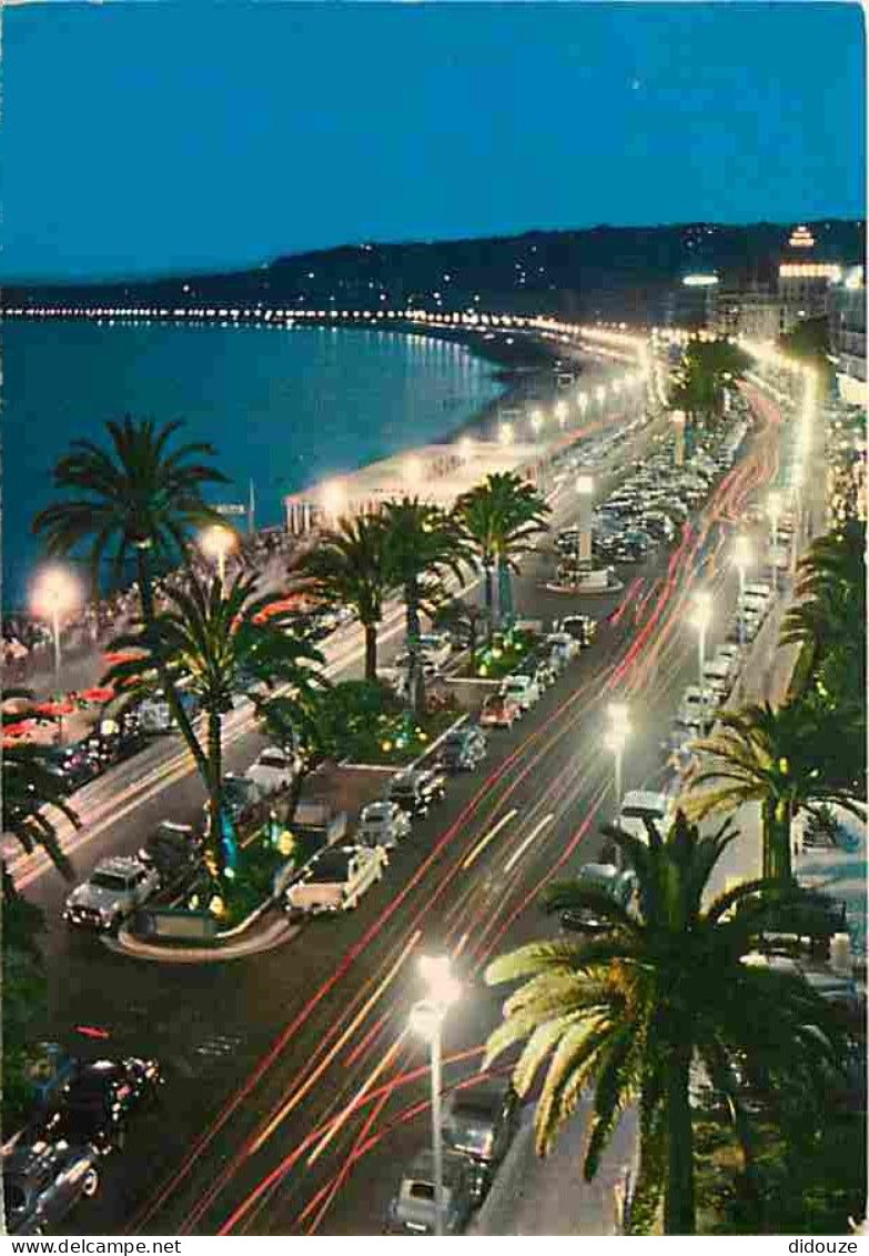 06 - Nice - La Promenade Des Anglais La Nuit - CPM - Voir Scans Recto-Verso - Niza La Noche