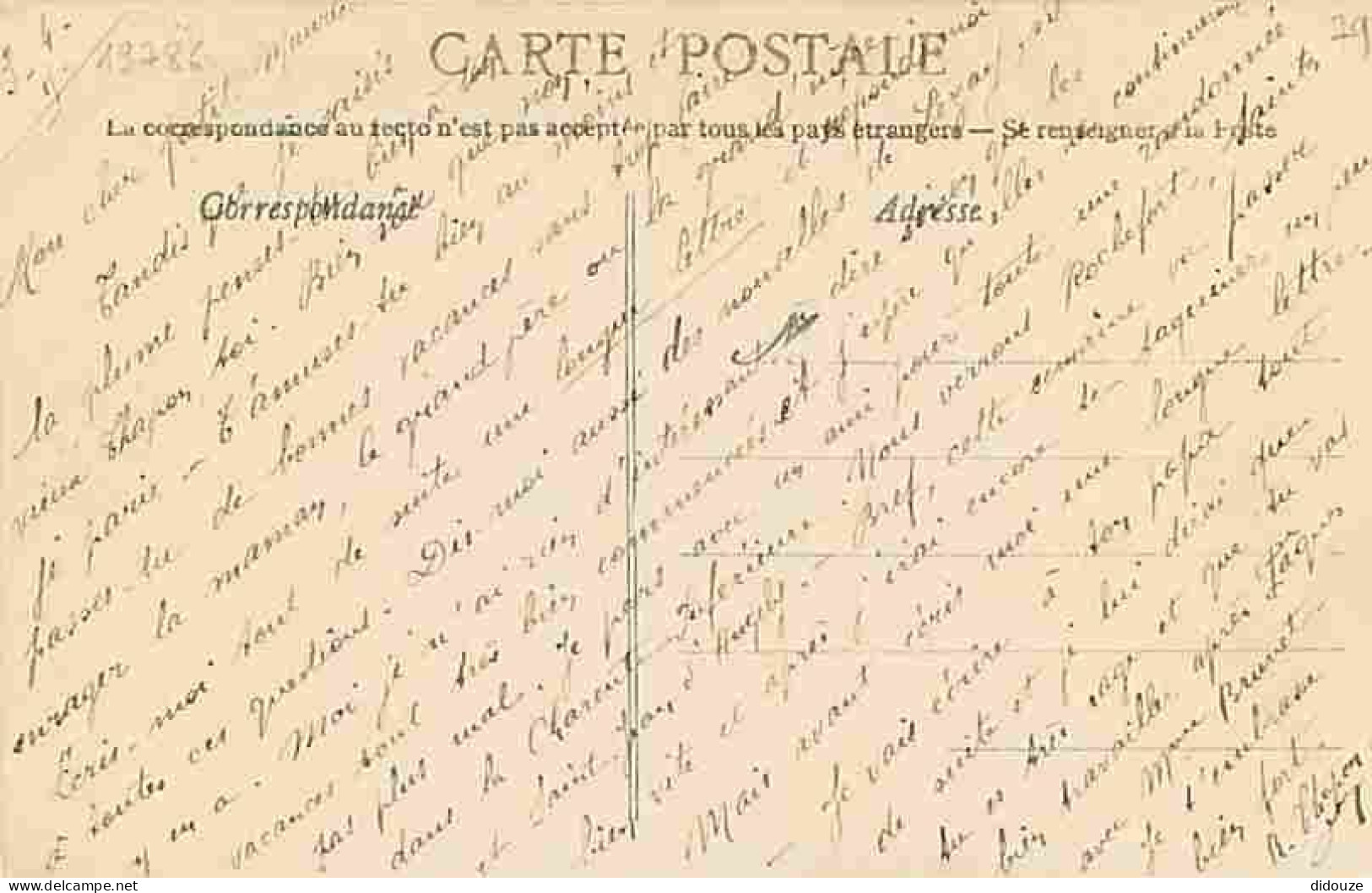 79 - Mazières En Gatine - La Place - Animée - Correspondance - Voyagée En 1915 - CPA - Voir Scans Recto-Verso - Mazieres En Gatine