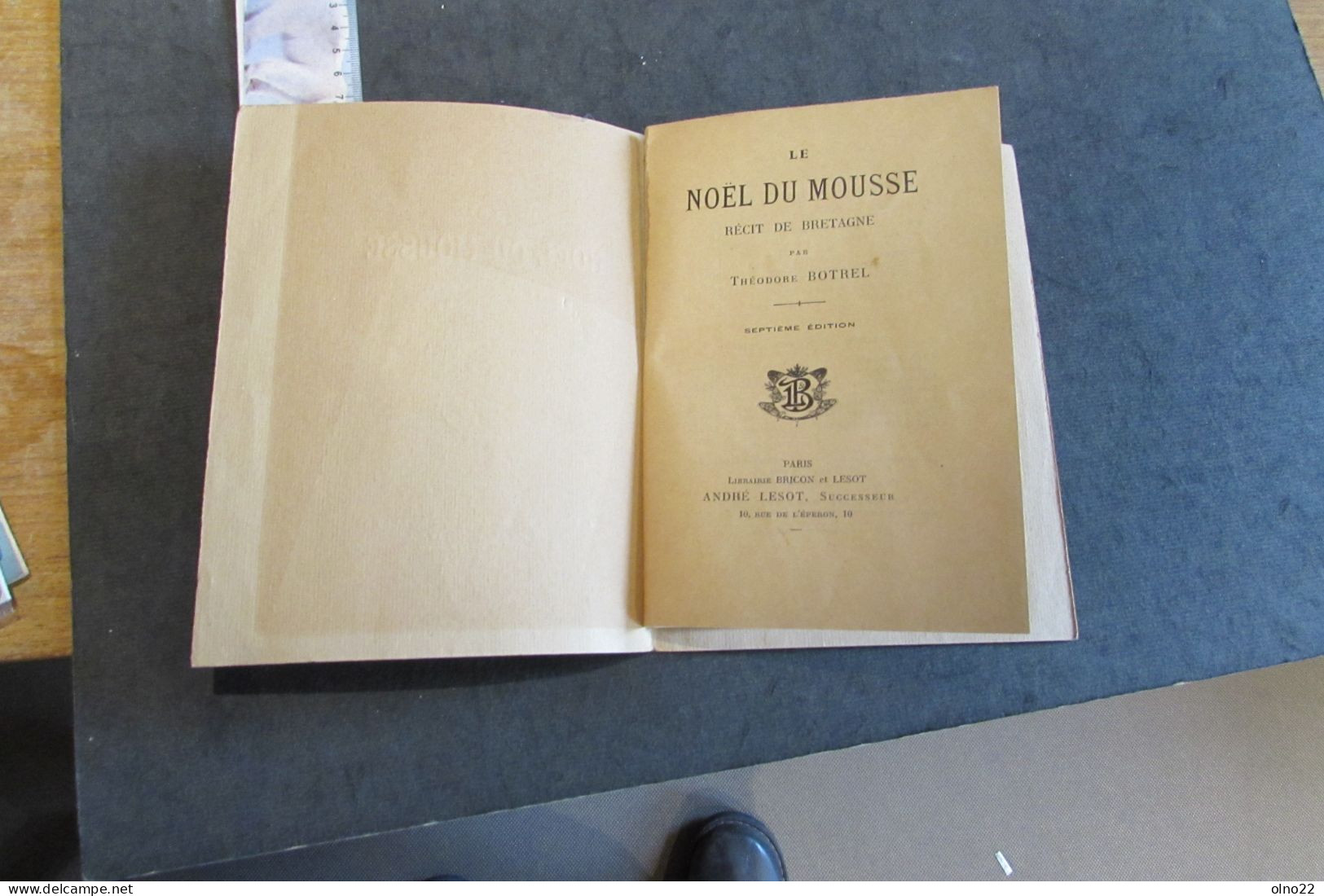 THEODORE BOTREL - LE  NOEL DU MOUSSE RECIT DE BRETAGNE - 5e/7e Edition - Paris Bricon Lesot Editeurs - Autores Franceses