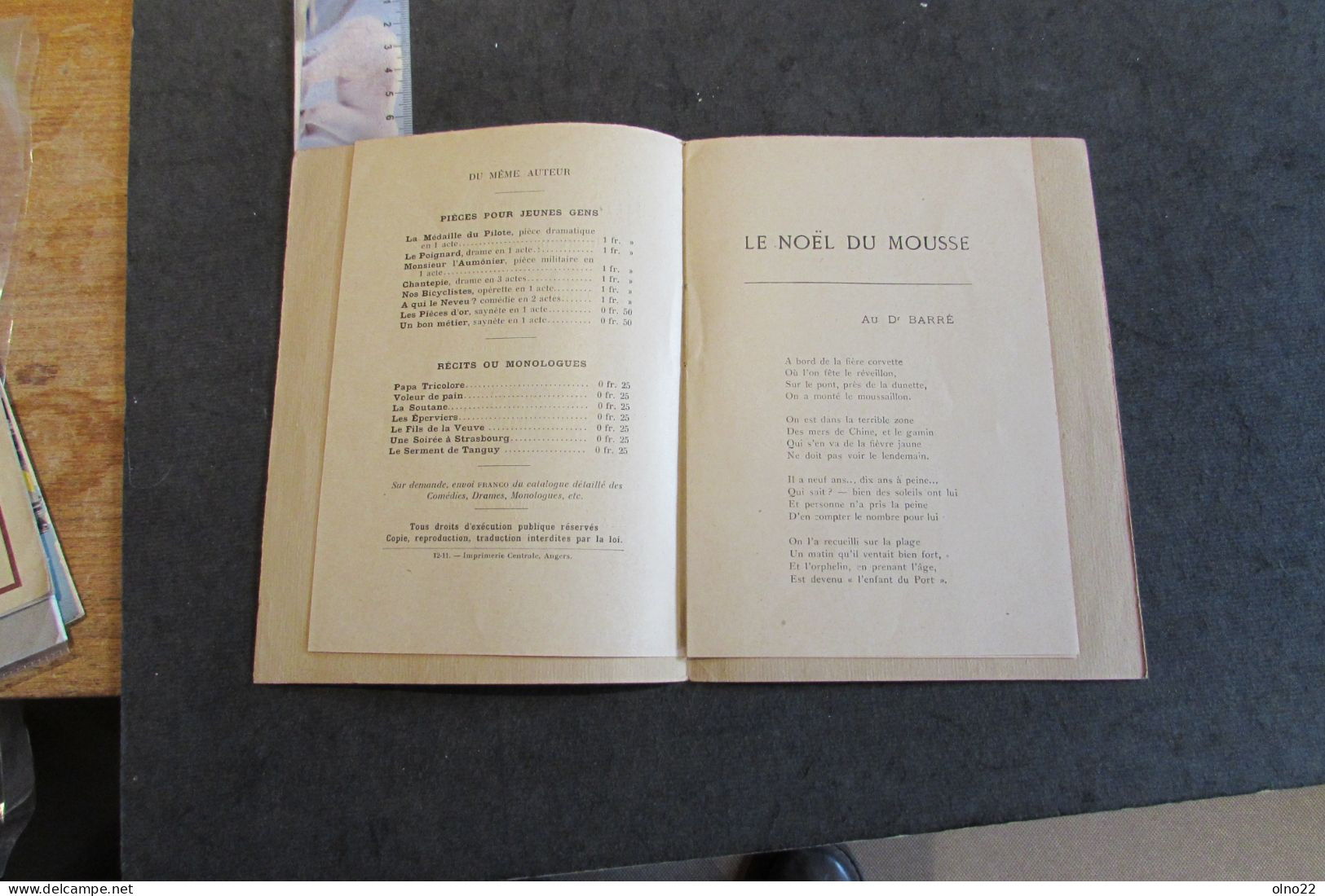 THEODORE BOTREL - LE  NOEL DU MOUSSE RECIT DE BRETAGNE - 5e/7e Edition - Paris Bricon Lesot Editeurs - French Authors