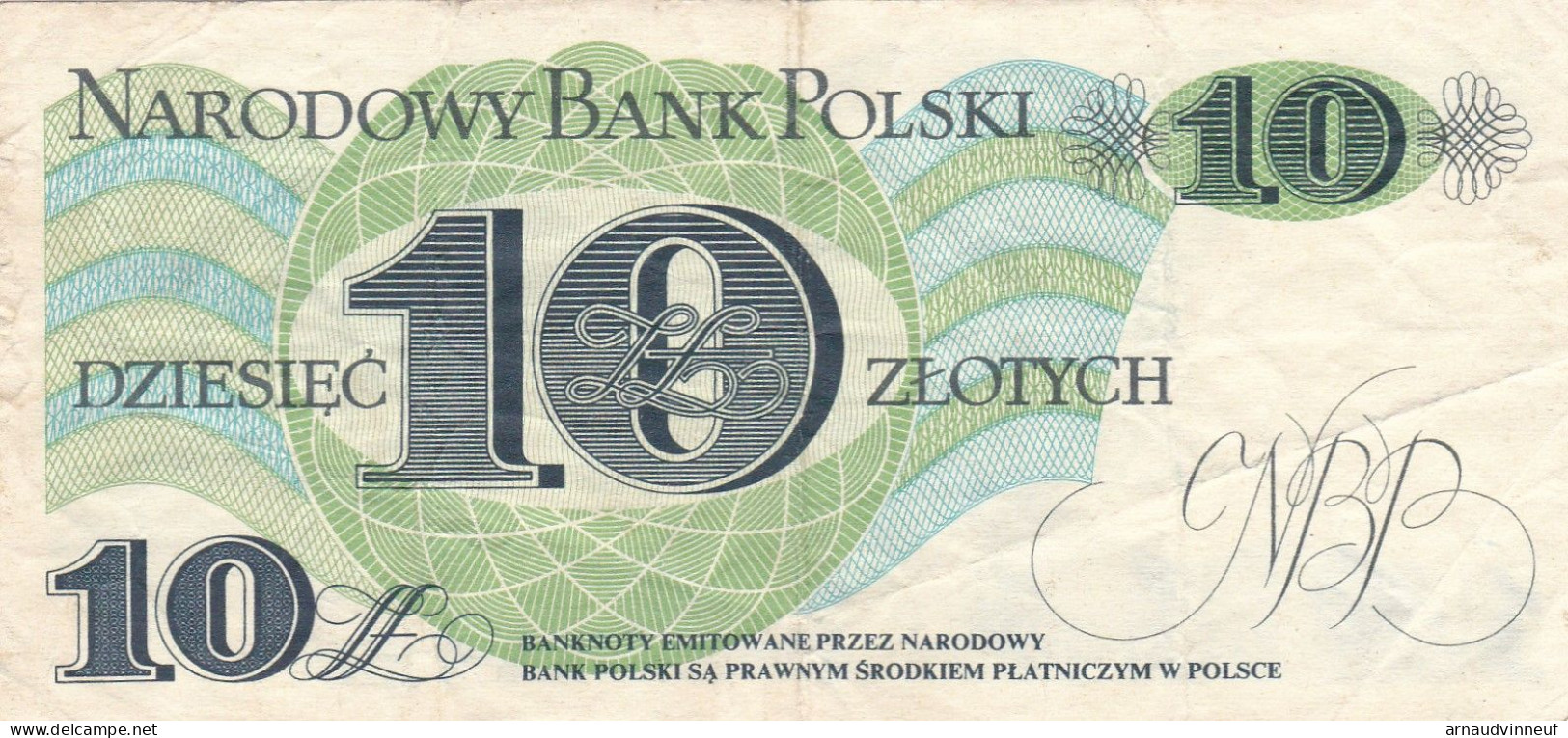 POLOGNE BILLET DE 10 - Pologne