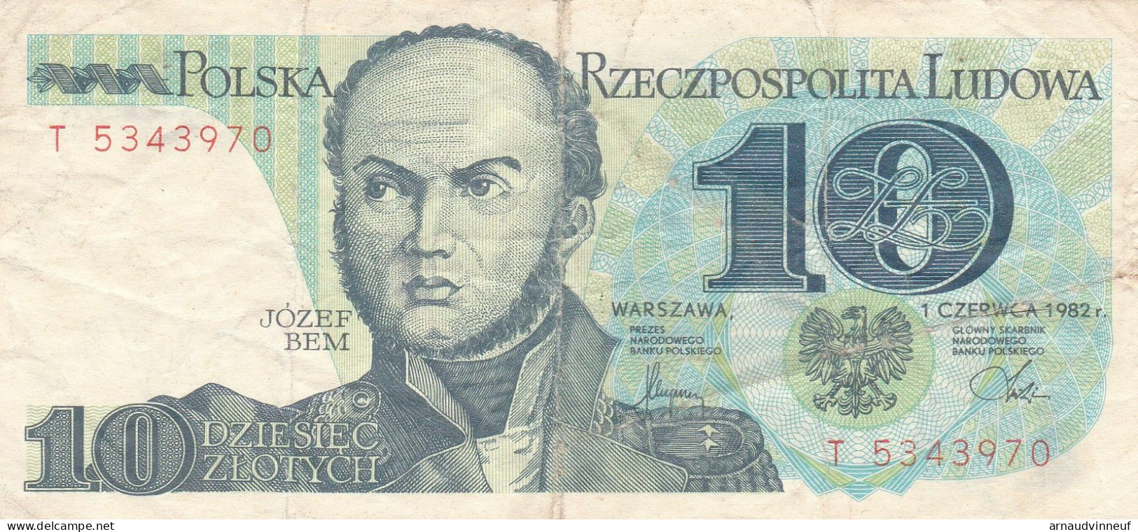 POLOGNE BILLET DE 10 - Pologne