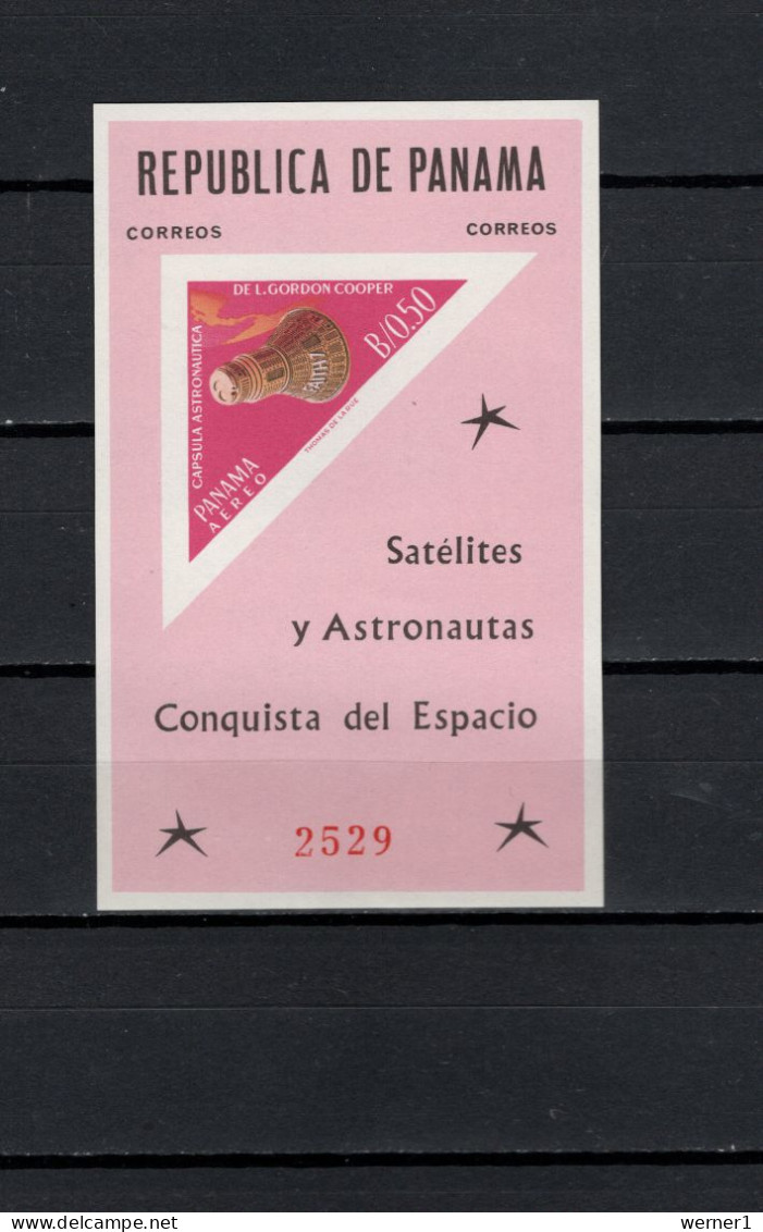 Panama 1964 Space, S/s Imperf. MNH - Amérique Du Nord