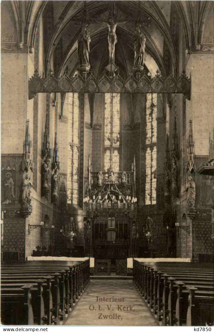 Zwolle - Interieur Kerk - Zwolle