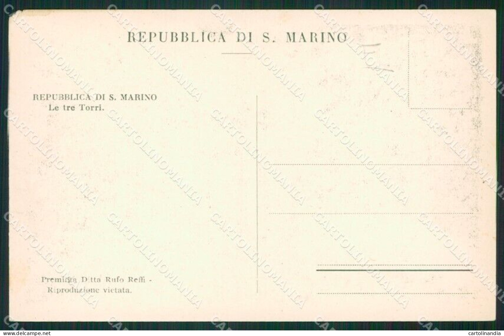 San Marino ABRASA Cartolina MQ5507 - Saint-Marin