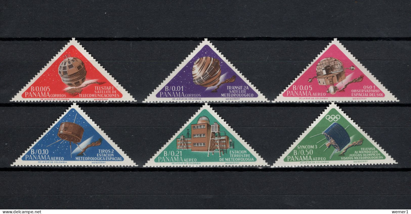 Panama 1964 Space, Set Of 6 MNH - Nordamerika