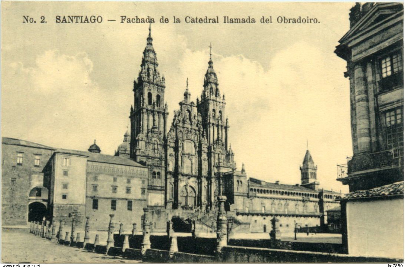 Santiago - Fachada Del Obradoiro - Santiago De Compostela