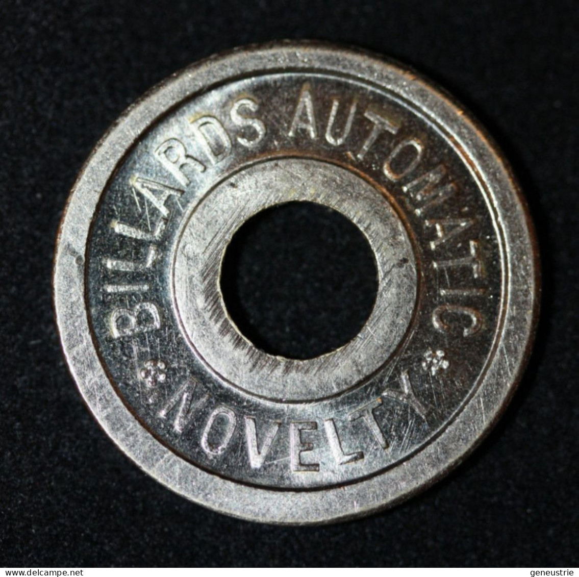 Rare Jeton De Jeu "Billards Automatic - Novelty" (Paris) Années 20 - Monnaie Nécessité - French Emergency Token - Monetary / Of Necessity