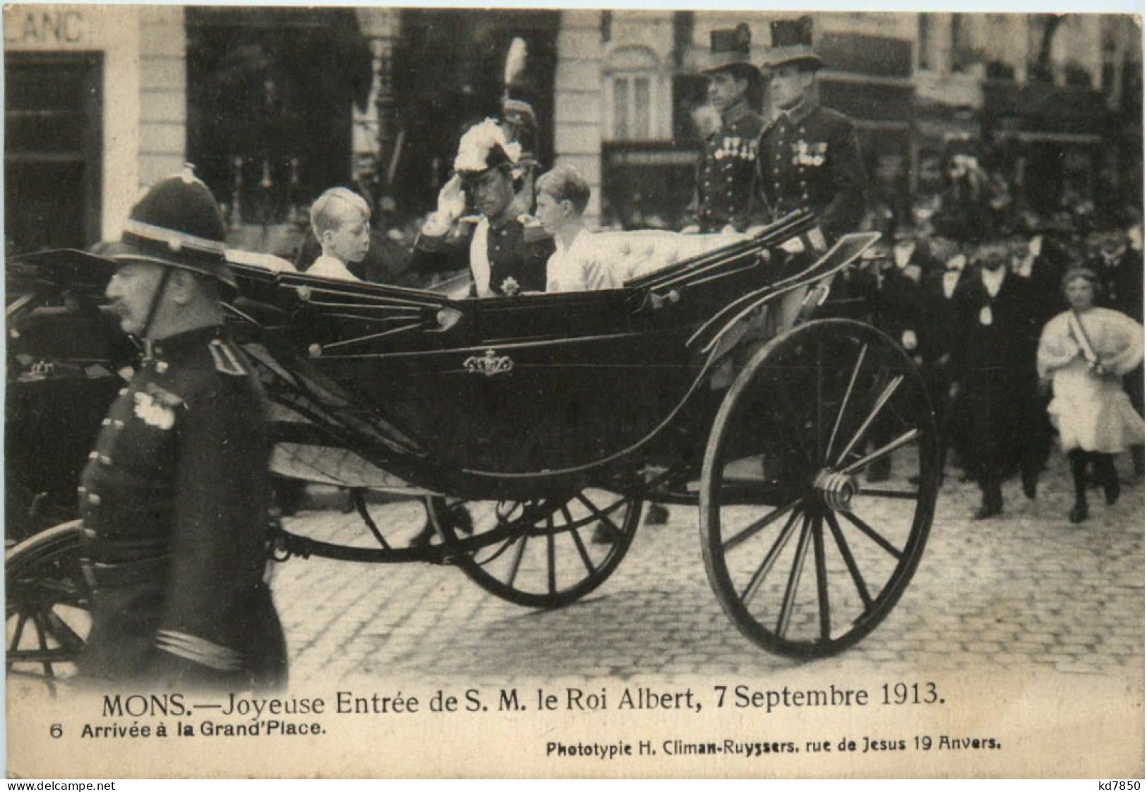 Mons - Joyeuse Entree De SM Le Roi Albert 1913 - Mons