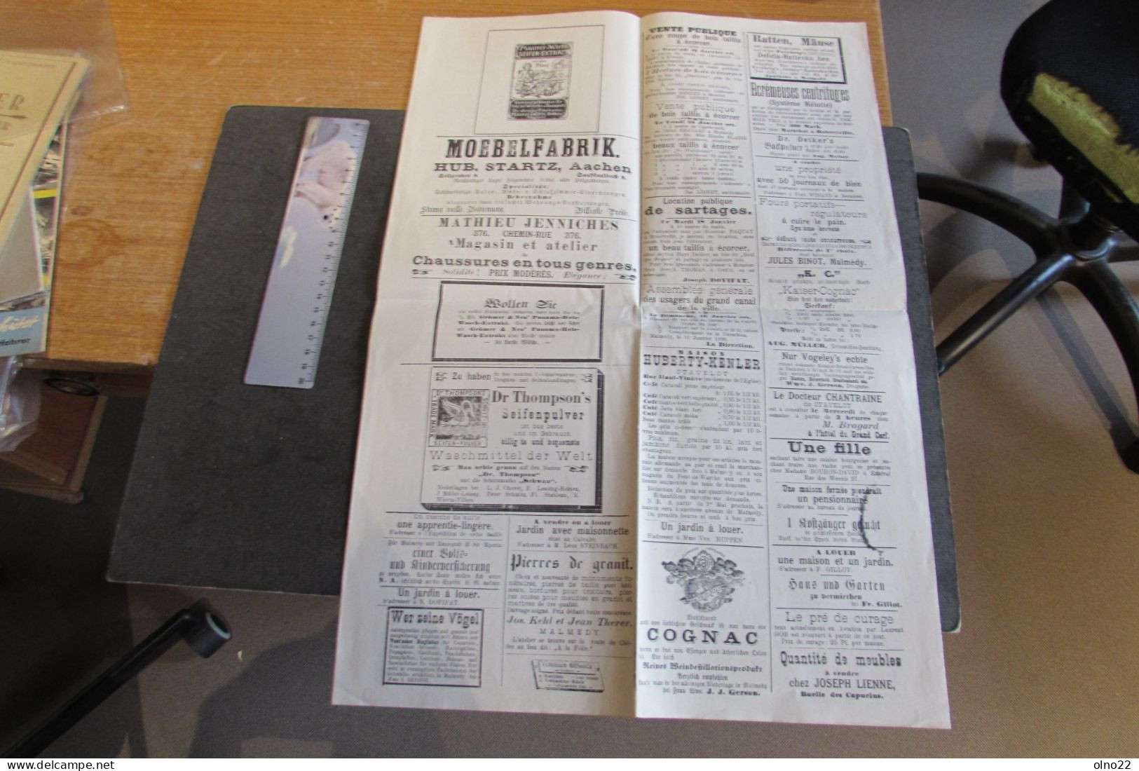 MALMEDY - JOURNAL DE LA VILLE ET DU CERCLE DE MALMEDYj - SAMEDI 15/1/1898 - 1850 - 1899