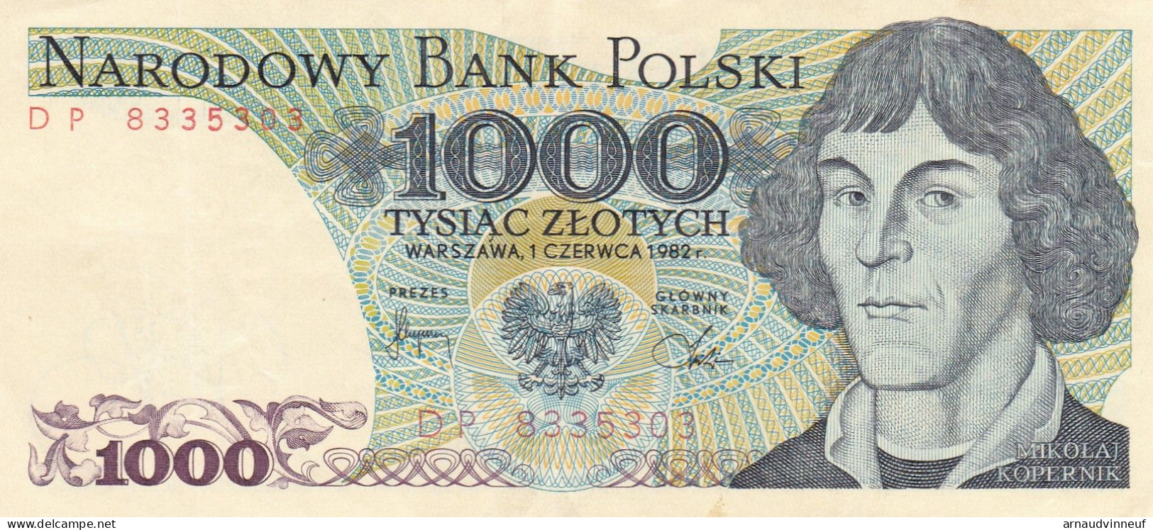 POLOGNE BILLET DE 1000 - Polonia