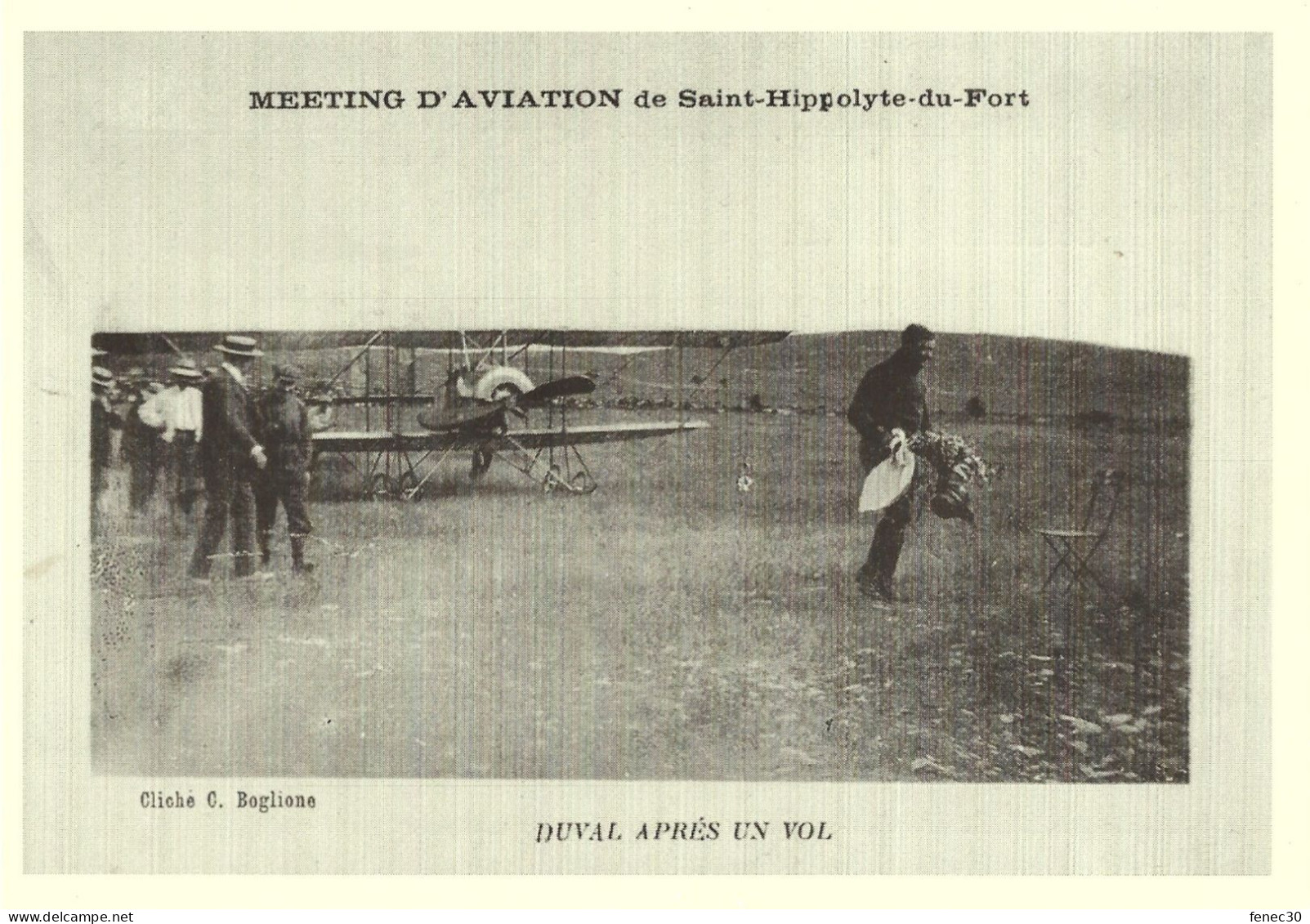 Meeting D'aviation St Hippolyte Du Fort Duval Après Un Vol  Carte Moderne 1° Centenaire Fêtes De L'Aviation Cigaloise - Demonstraties