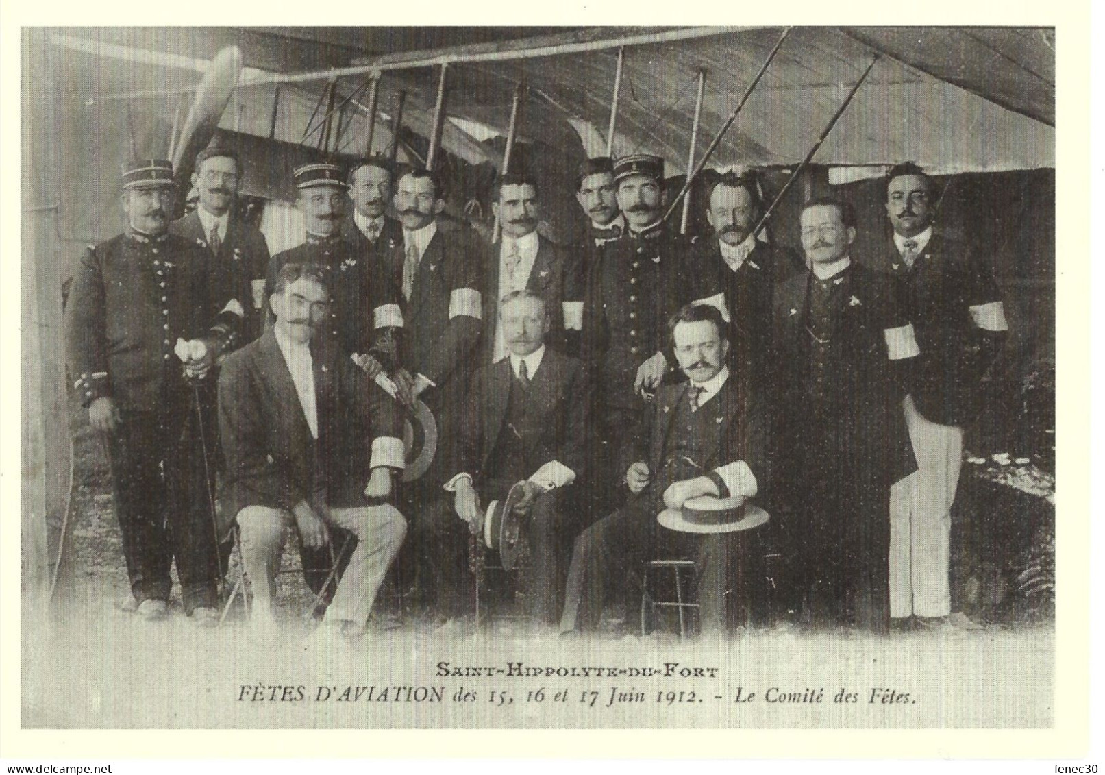 Meeting D'aviation St Hippolyte Du Fort Le Comité Des Fêtes  Carte Moderne 1° Centenaire Fêtes De L'Aviation Cigaloise - Demonstraties