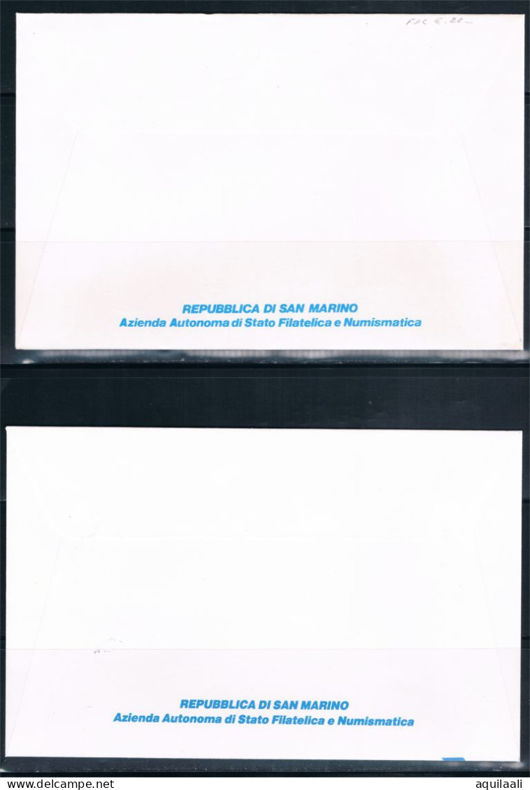 SAN MARINO 1992: Montegiardino 1992, Annullo Posta Aerea Ed Ordinario. - Airmail