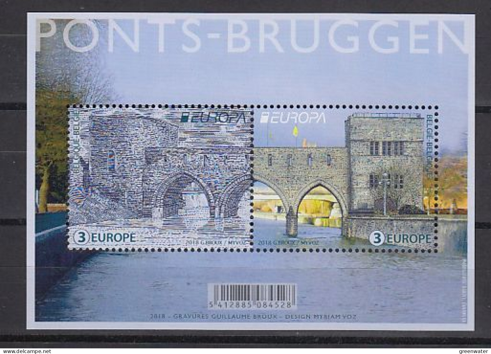 Europa Cept 2018 Bridges / Namur M/s ** Mnh (59528) - 2018