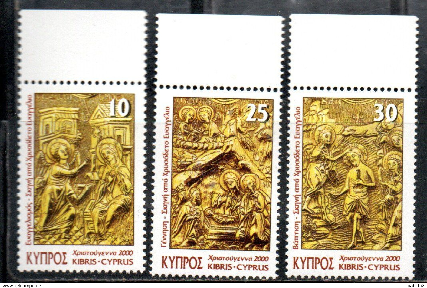 CYPRUS CIPRUS CIPRO 2000 CHRISTMAS NATALE NOEL WEIHNACHTEN NAVIDAD COMPLETE SET SERIE COMPLETA MNH - Neufs