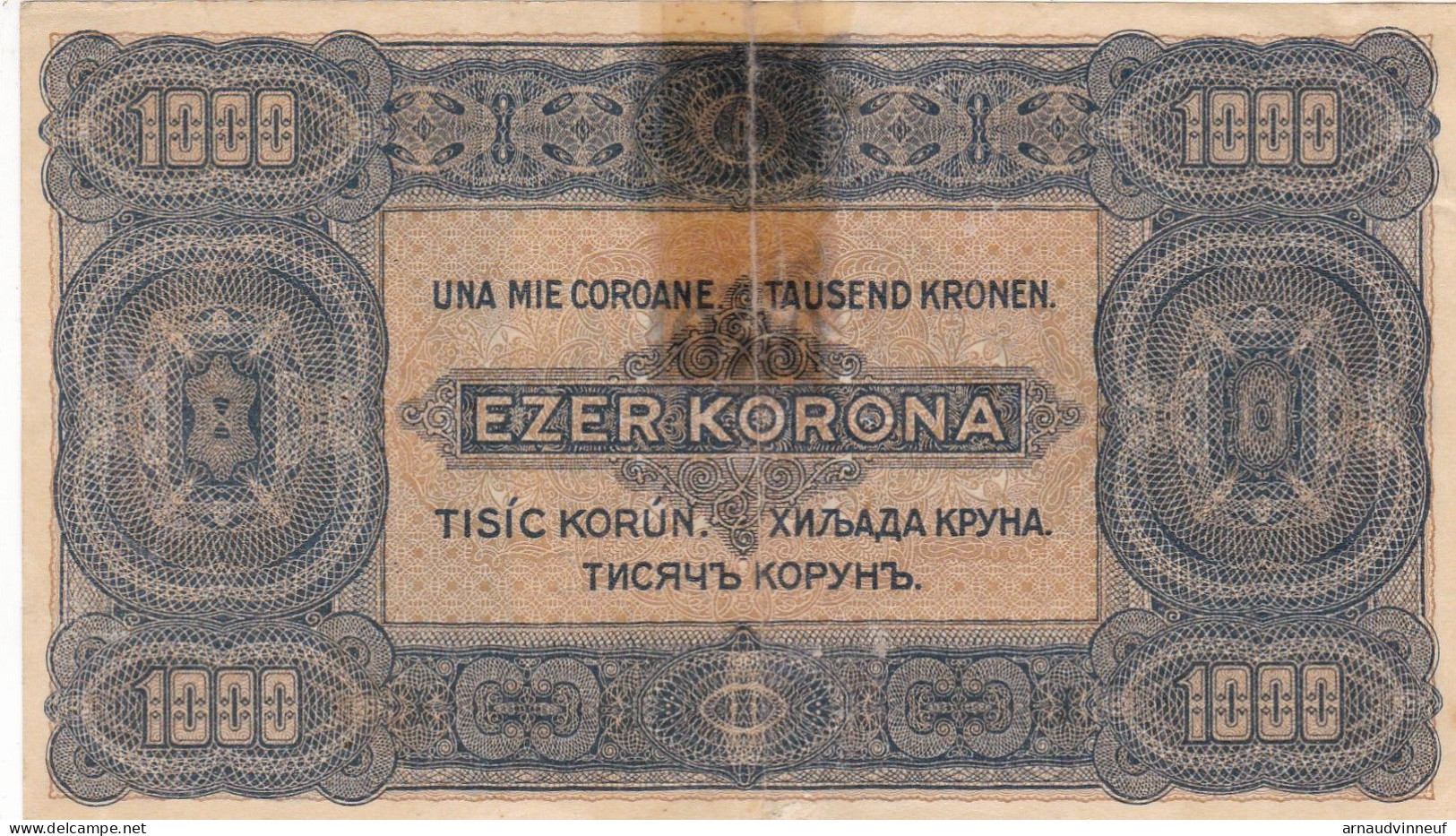 HONGRIE BILLET DE 1000 1923 - Hungría