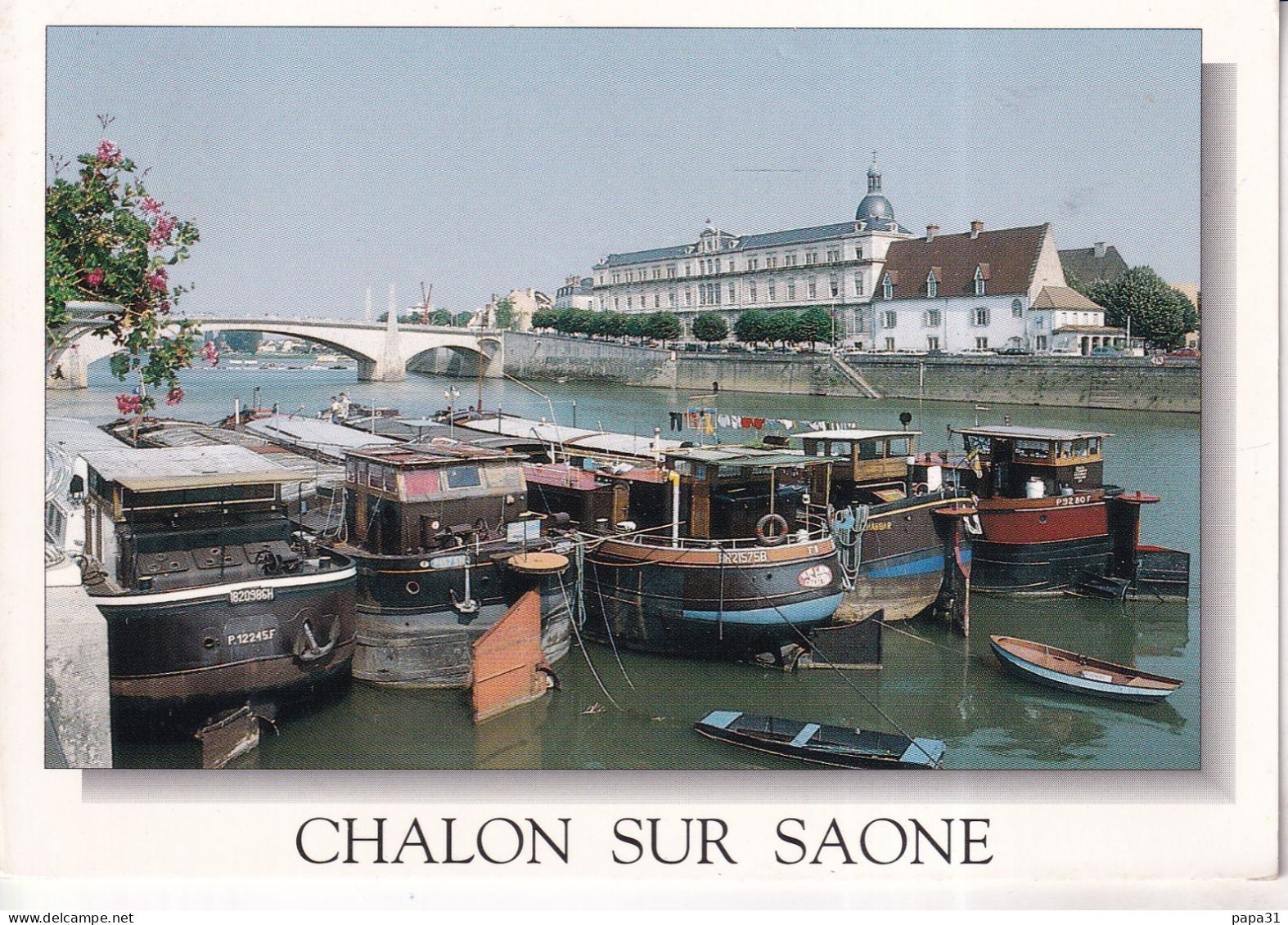 Peniches - CHALON Sur SAONE - Binnenschepen