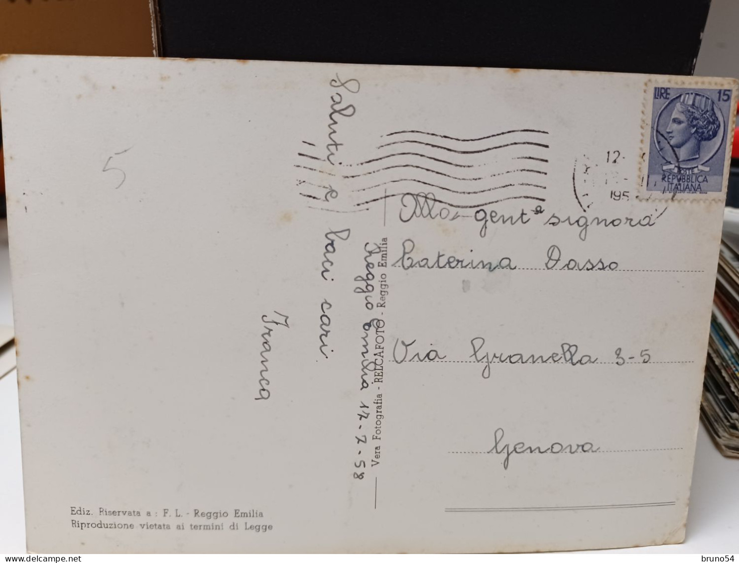 Cartolina Vezzano Sul Crostolo ,la Pinetina ,provincia Reggio Emilia 1958 - Reggio Nell'Emilia
