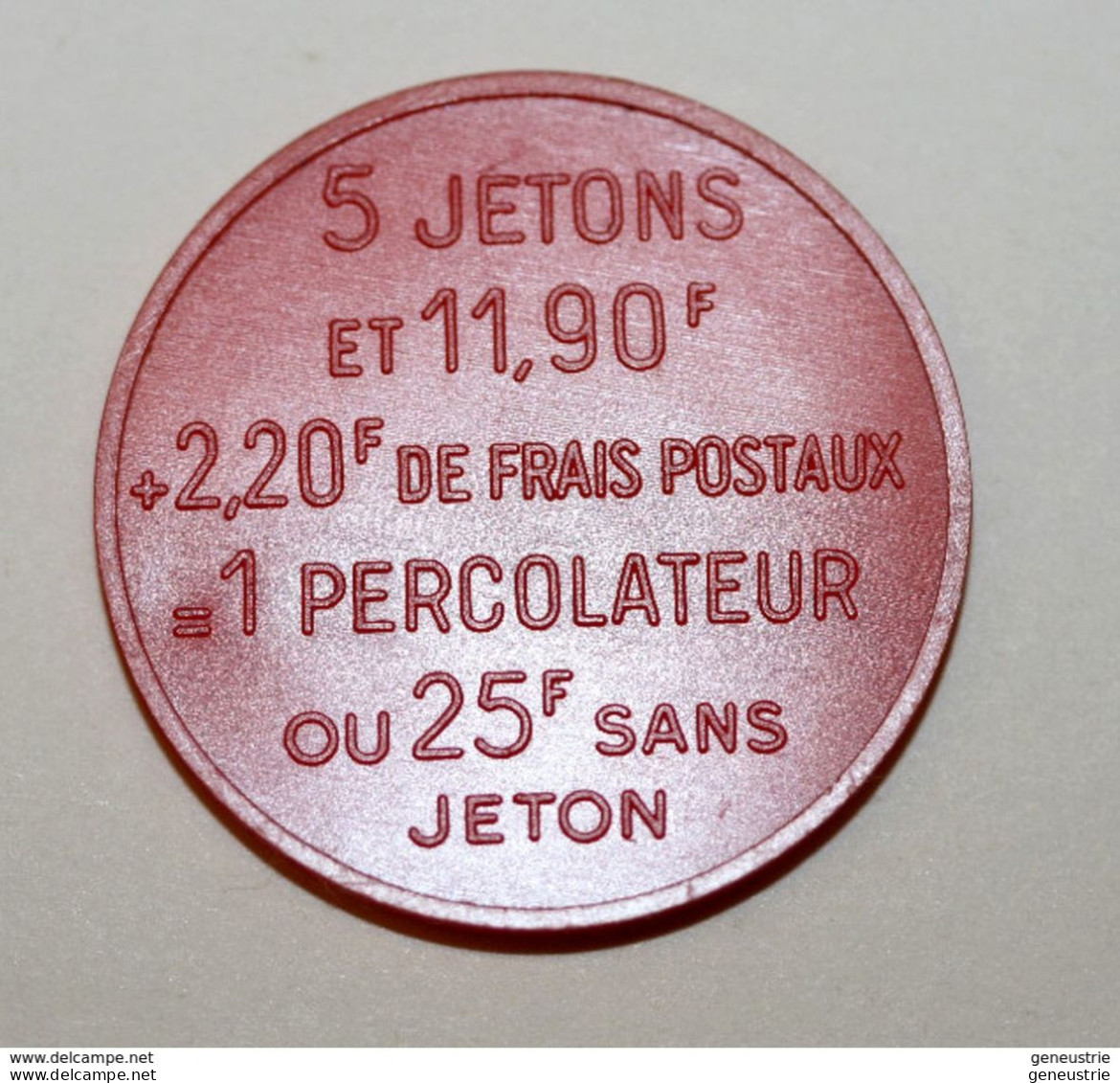 Jeton De Nécessité Publicitaire De Café "Percolateur Legal" CoffeeToken - Monétaires / De Nécessité