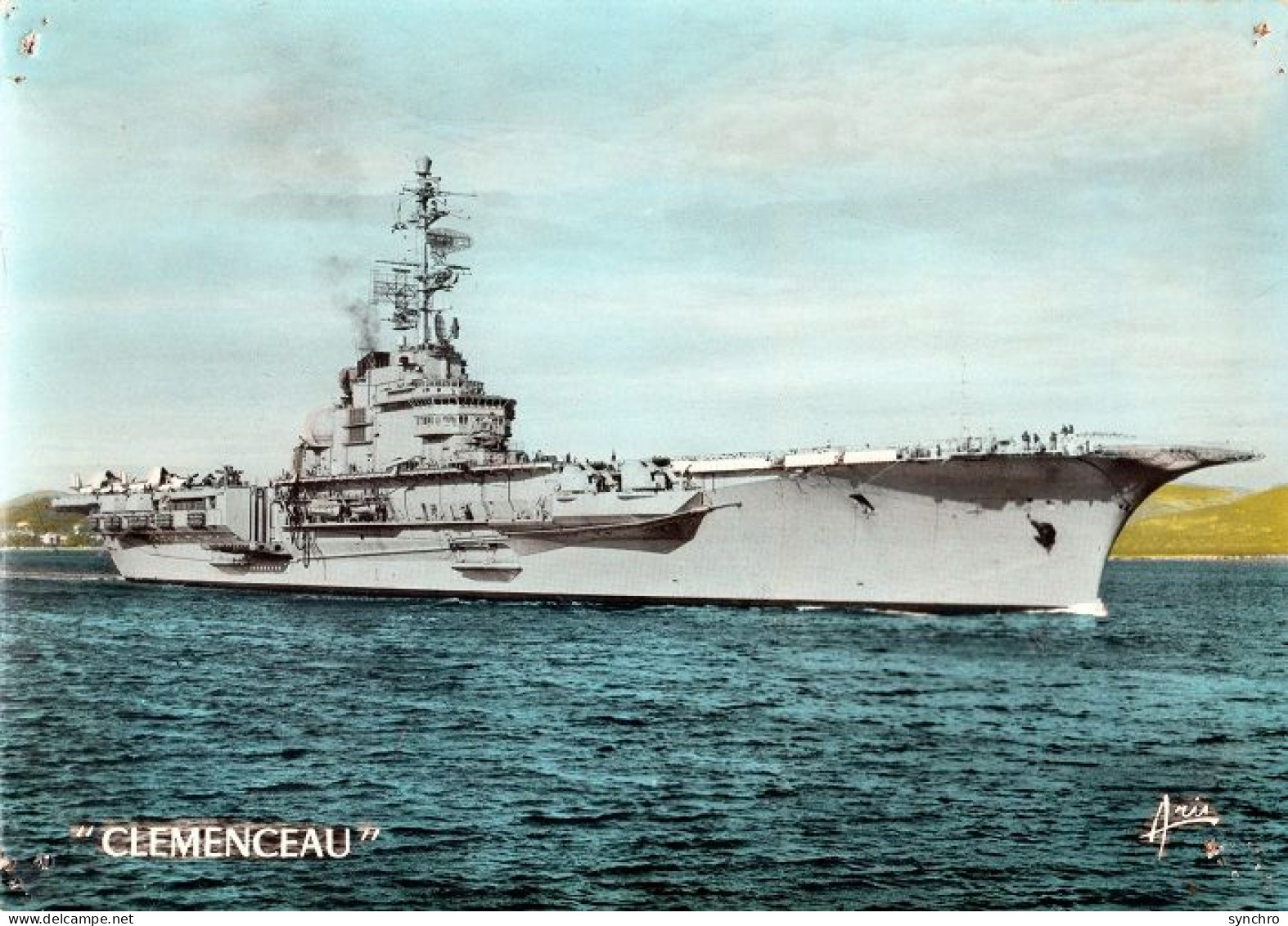 Potre Avions Le Clemenceau  Format   21 X 15 - Warships