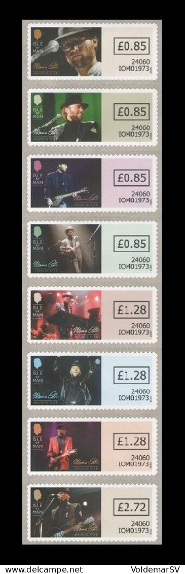 Isle Of Man 2024 Mih. A78/A85 Music. Musician Maurice Gibb MNH ** - Man (Insel)