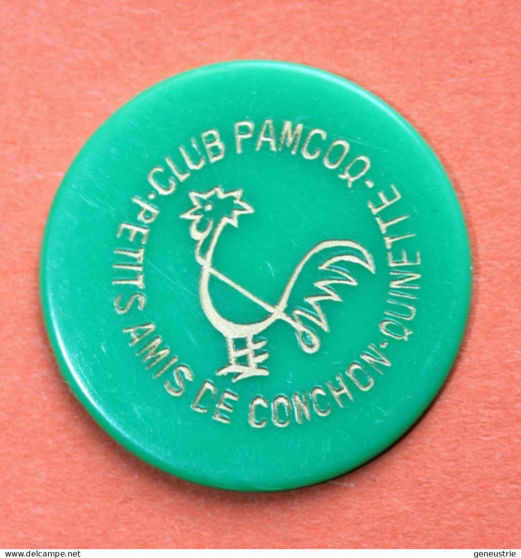 Jeton Publicitaire 1950 "10 Pam's / Club Pamcoq / Conchon Quinette" Sainte Florine / Thiers / Clermont-Ferrand - Coq - Monétaires / De Nécessité