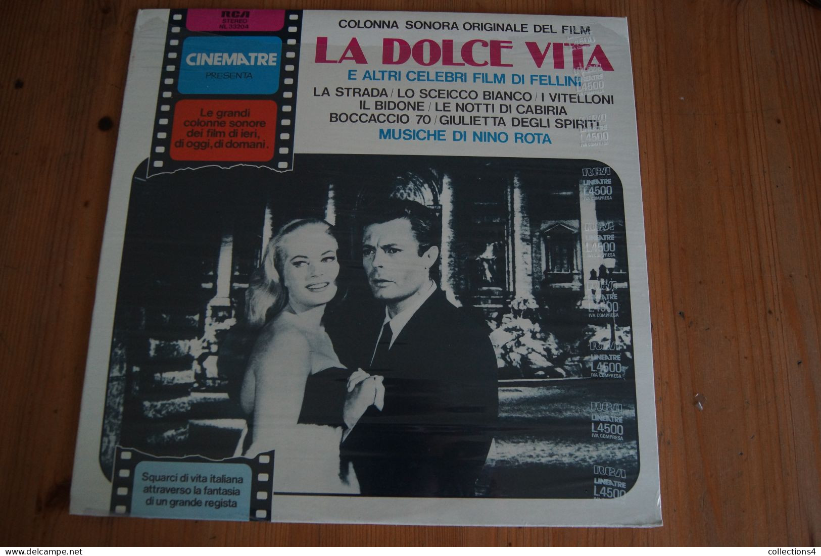 LA DOLCE VITA / LA STRADA NINO ROTA FELLINI MASTROIANNI ANITA EKBERG LP DU FILM NEUF SCELLE 1978 - Filmmuziek