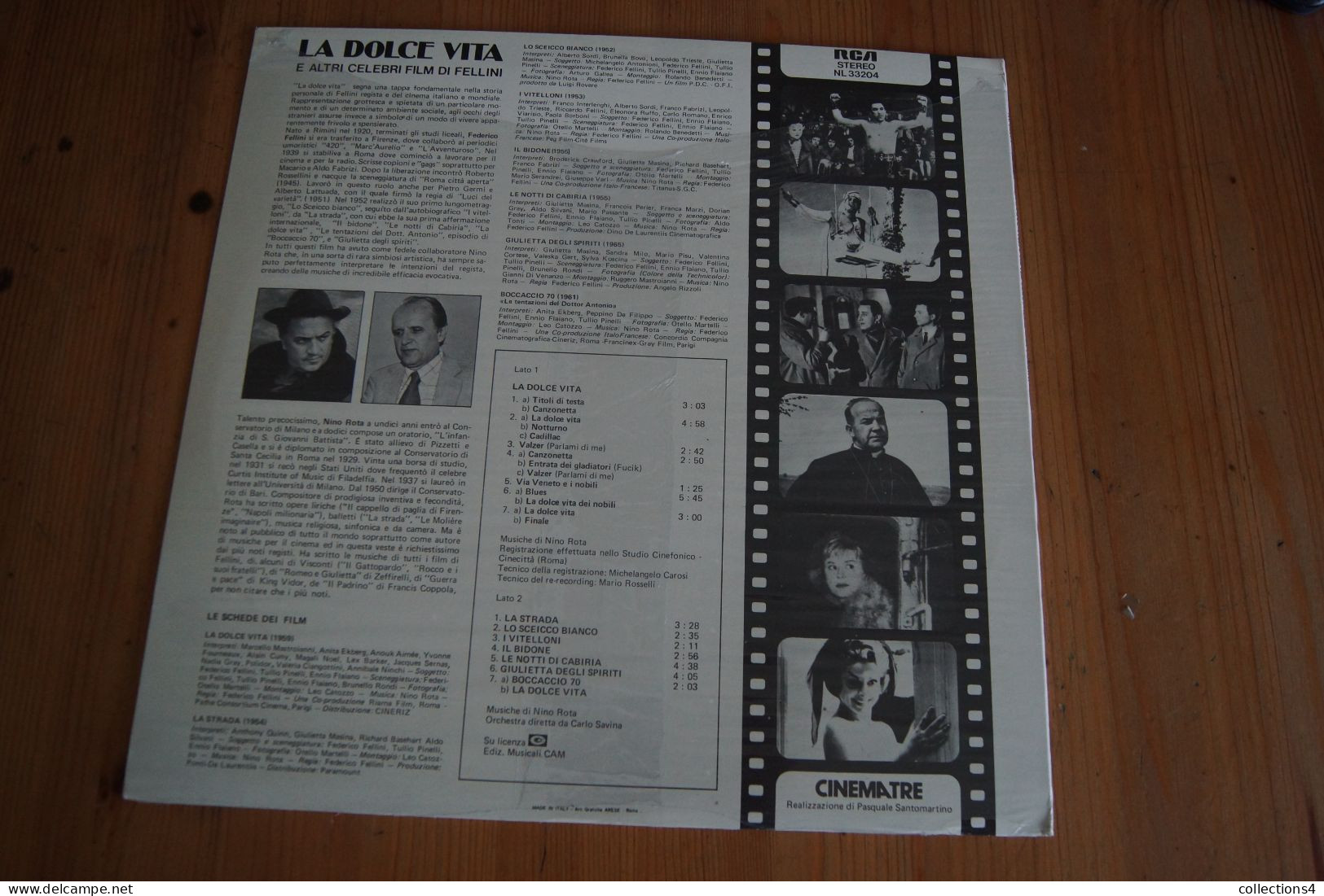 LA DOLCE VITA / LA STRADA NINO ROTA FELLINI MASTROIANNI ANITA EKBERG LP DU FILM NEUF SCELLE 1978 - Filmmuziek