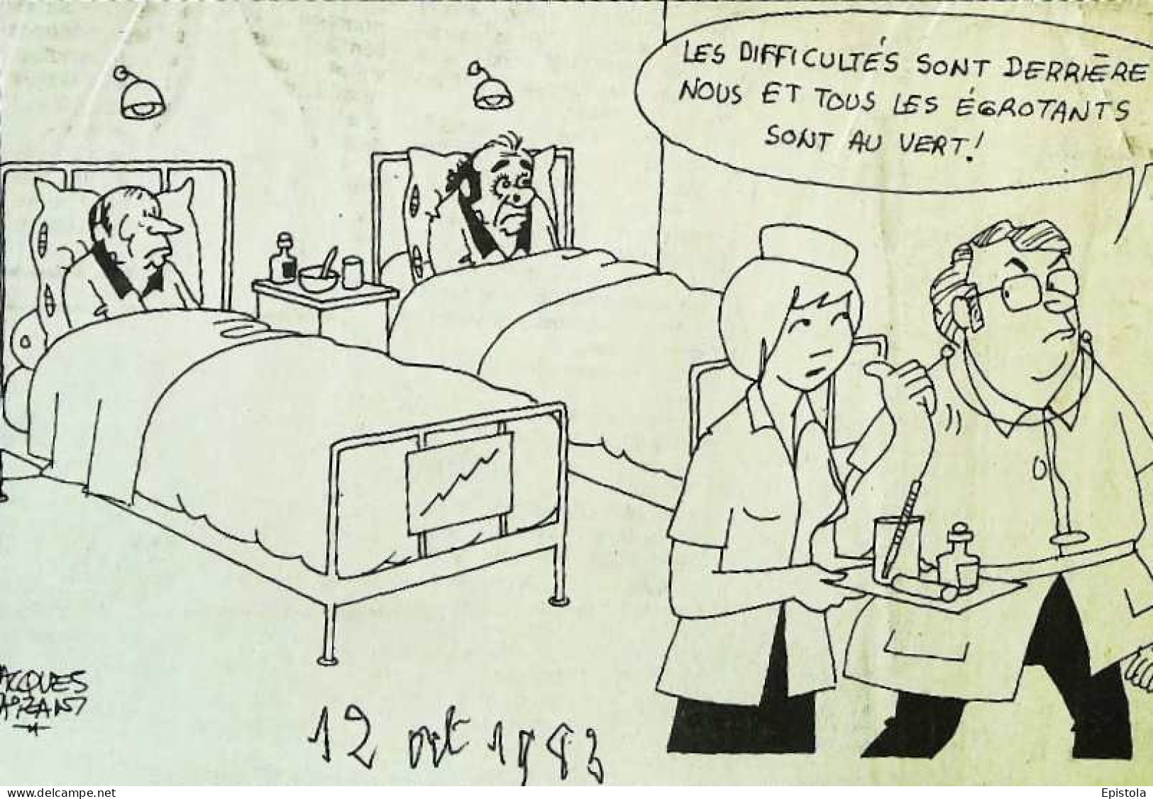 ► Coupure De Presse  Quotidien Le Figaro Jacques Faisant 1982  Hopital Medecin Infirmière - 1950 - Nu